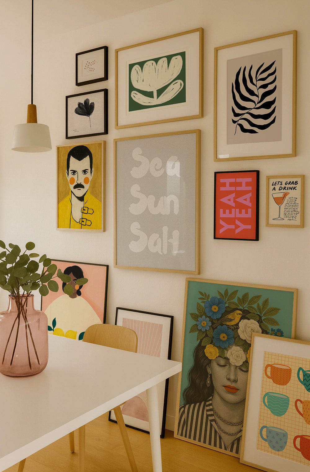 Sea Sun Salt Poster – Retro Wandbild & Moderne Kunst für Küche, Wohnzimmer & Büro