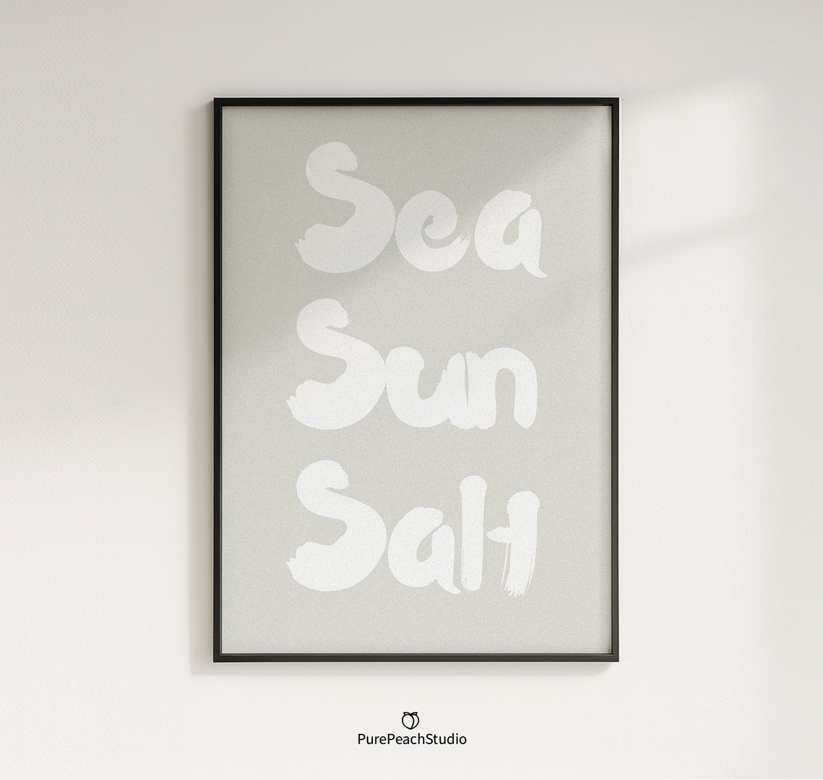 Sea Sun Salt Poster – Retro Wandbild & Moderne Kunst für Küche, Wohnzimmer & Büro