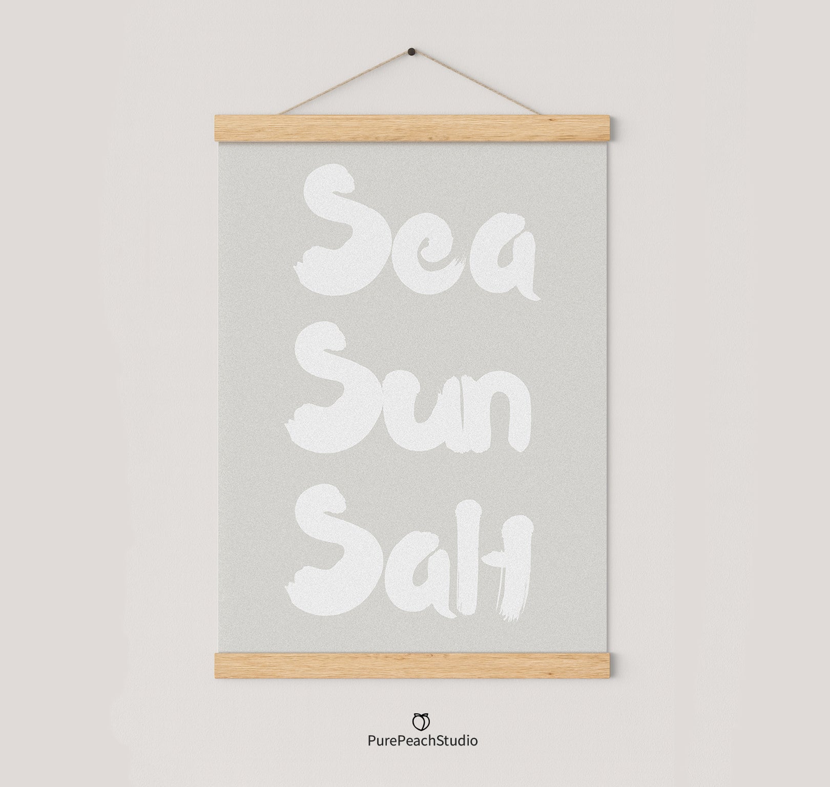 Sea Sun Salt Poster – Retro Wandbild & Moderne Kunst für Küche, Wohnzimmer & Büro