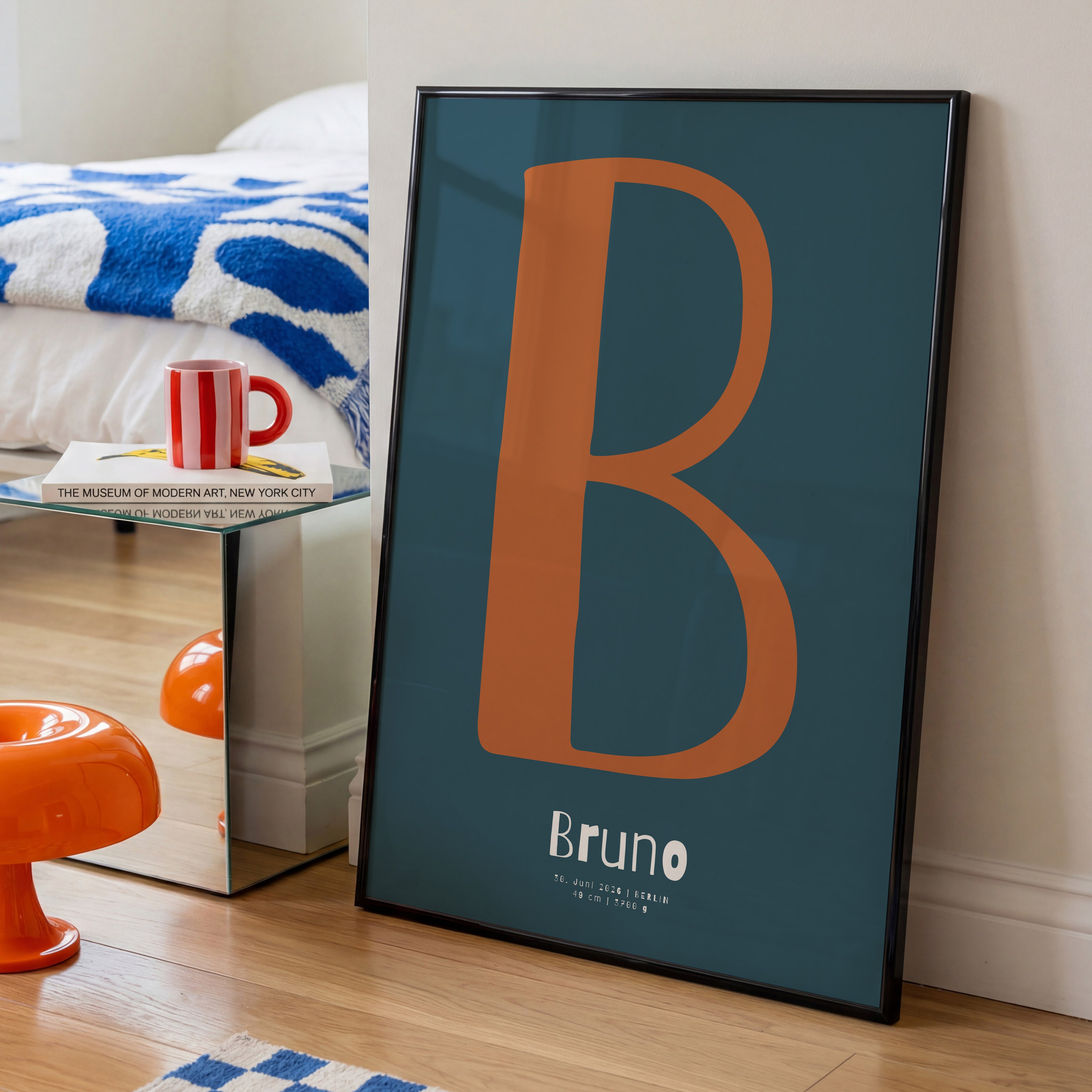 PERSONALISIERTES BUCHSTABEN POSTER FÜR JUNGEN