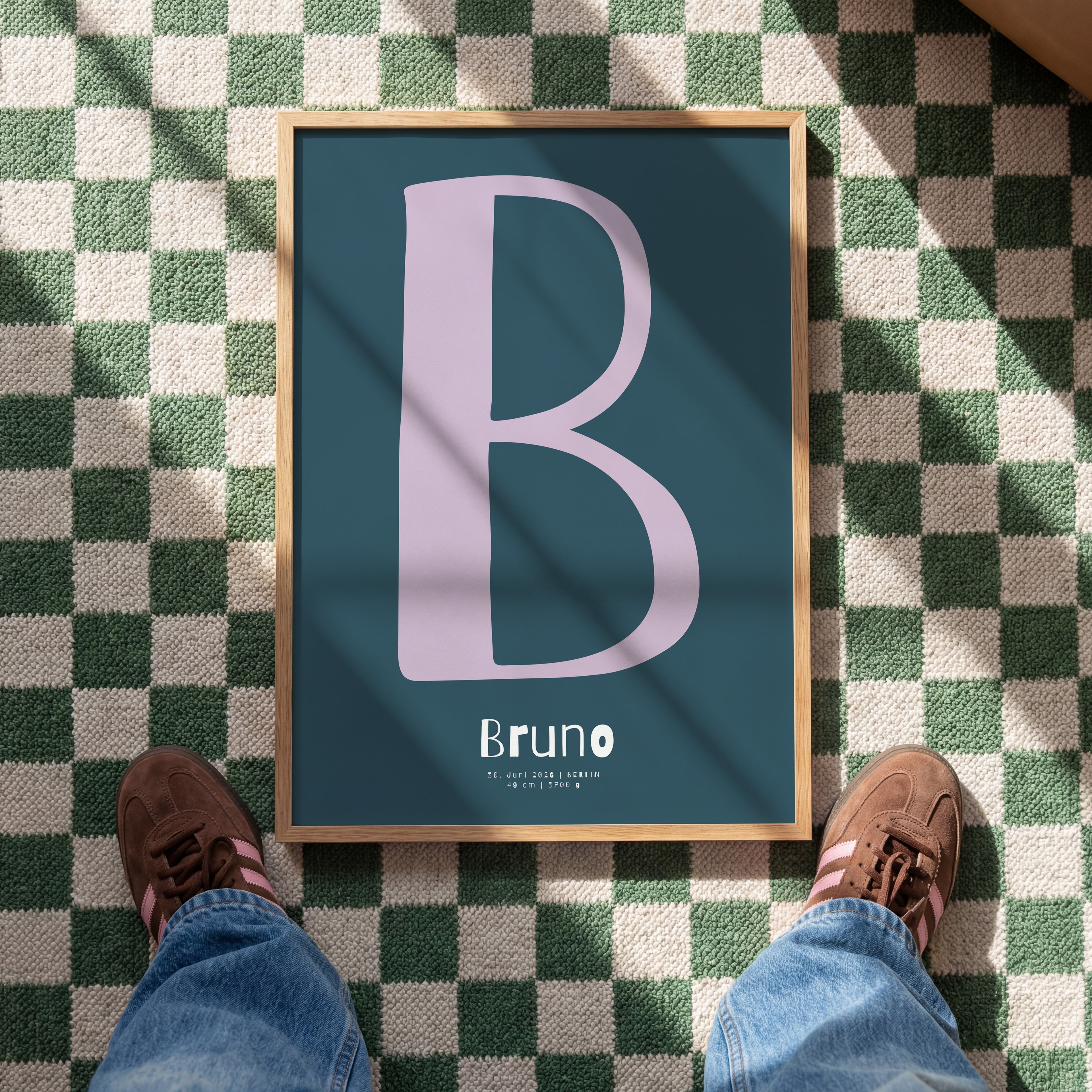 PERSONALISIERTES BUCHSTABEN POSTER FÜR JUNGEN
