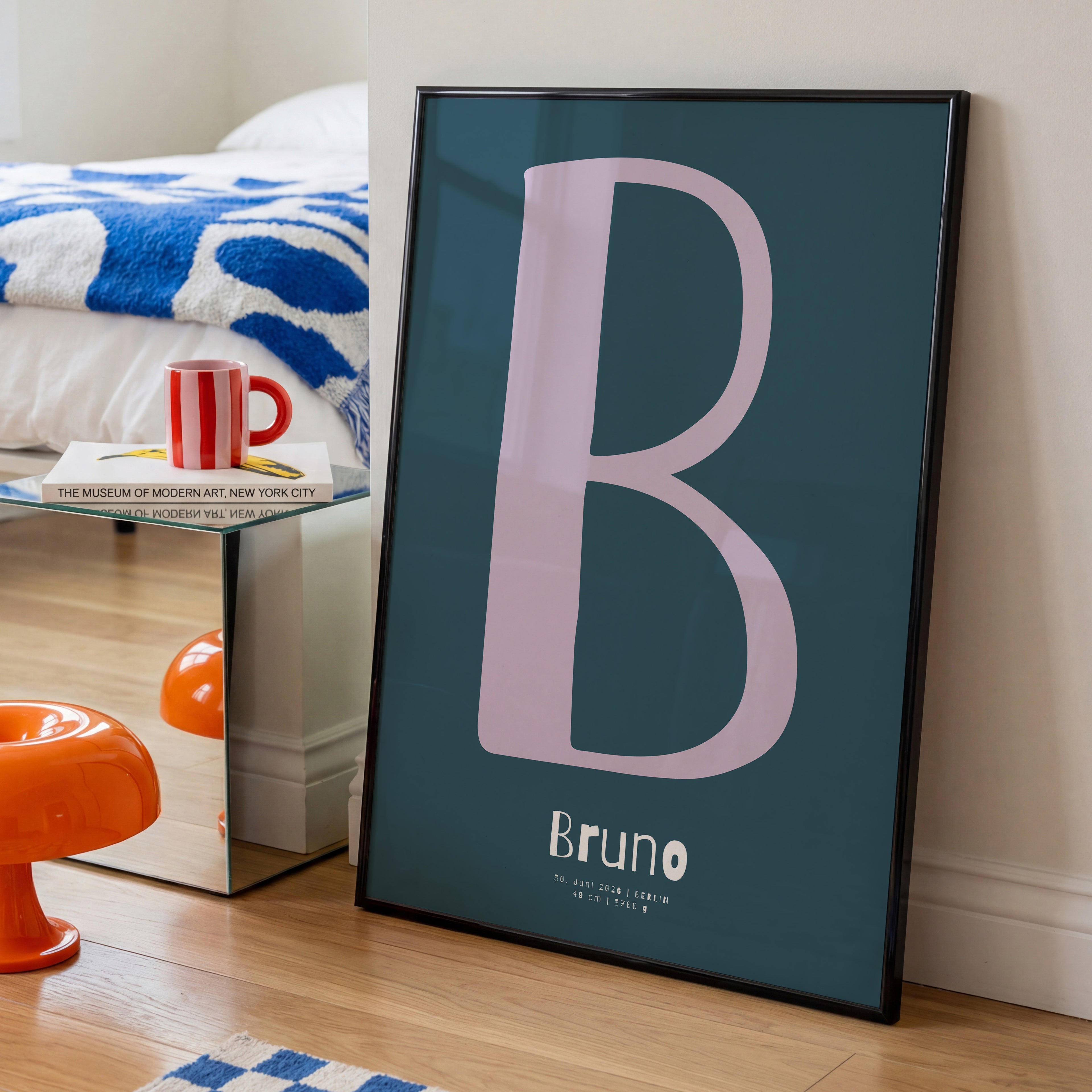 PERSONALISIERTES BUCHSTABEN POSTER FÜR JUNGEN