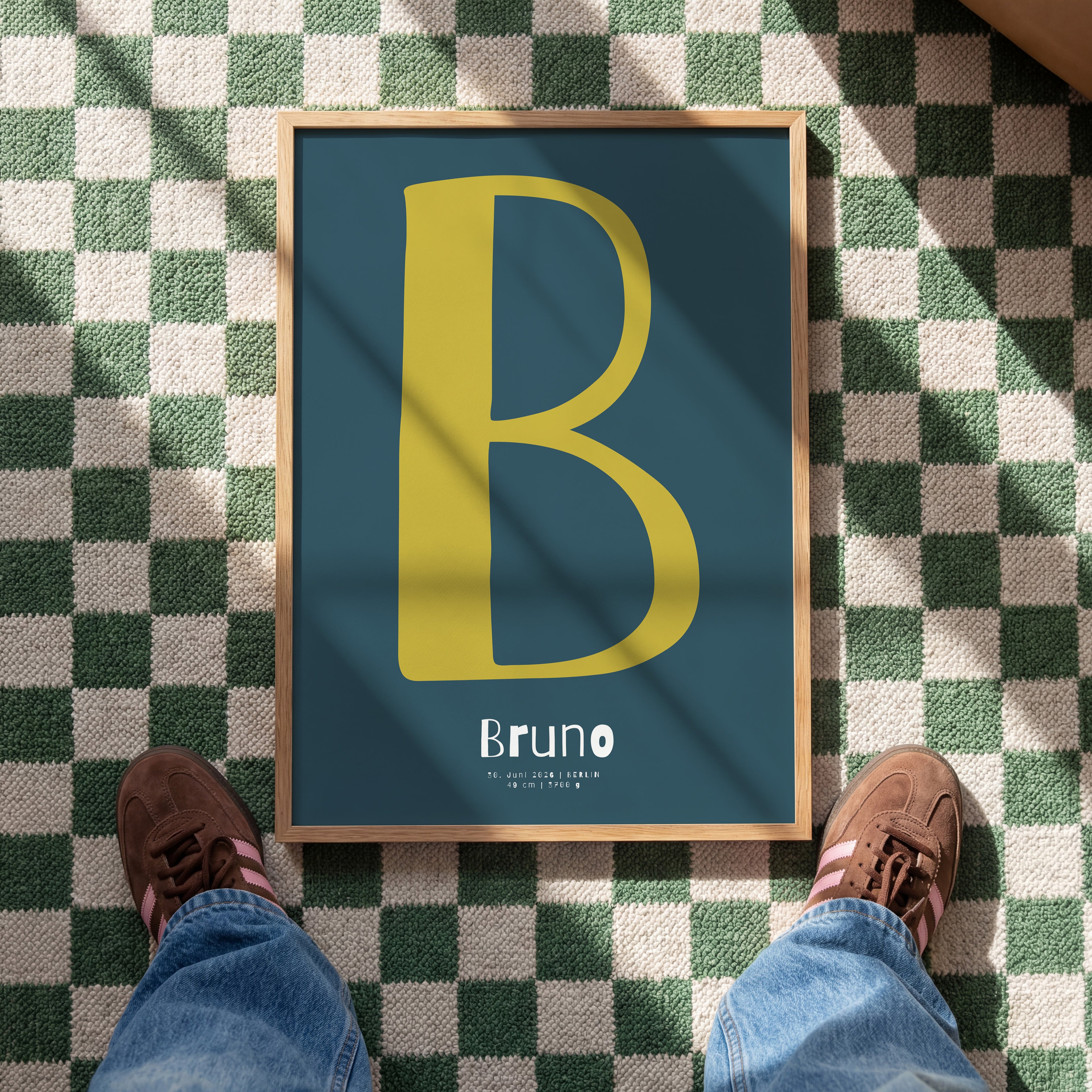 PERSONALISIERTES BUCHSTABEN POSTER FÜR JUNGEN