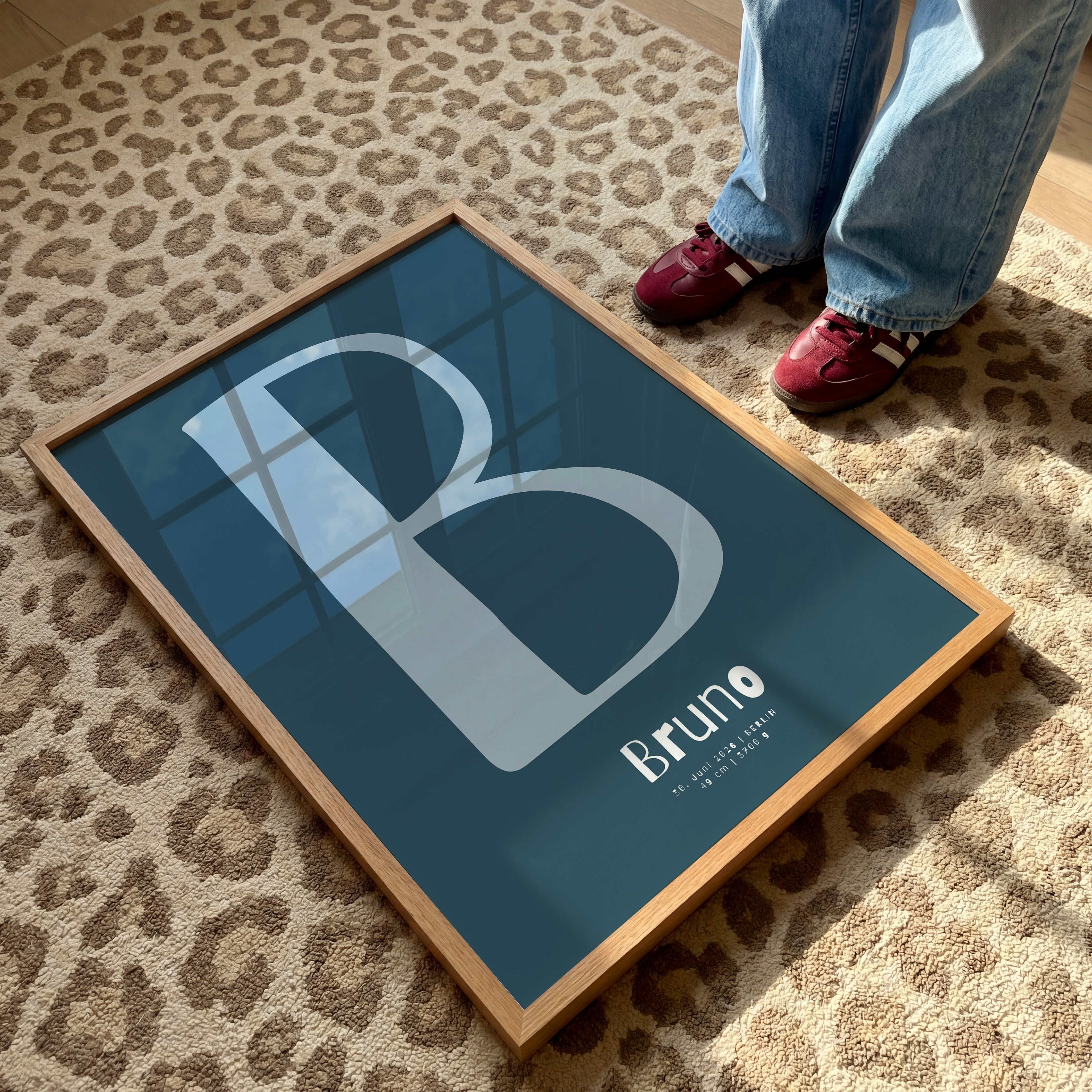PERSONALISIERTES BUCHSTABEN POSTER FÜR JUNGEN