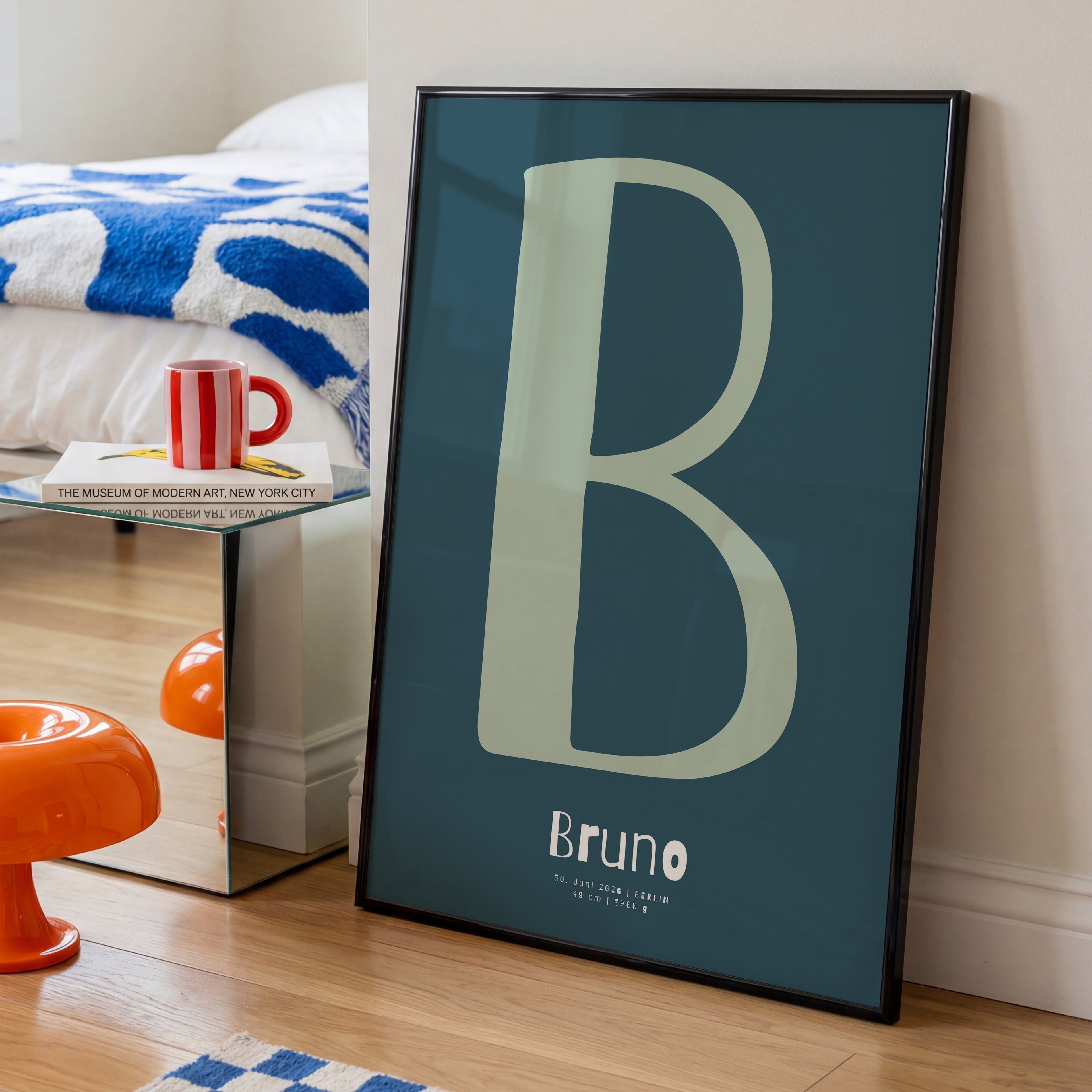 PERSONALISIERTES BUCHSTABEN POSTER FÜR JUNGEN