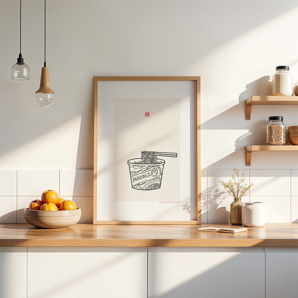 NOODLES LINE ART POSTER