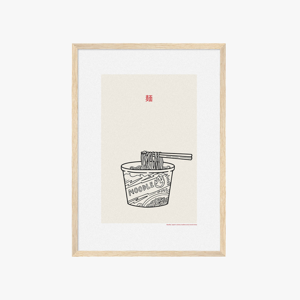 NOODLES LINE ART POSTER