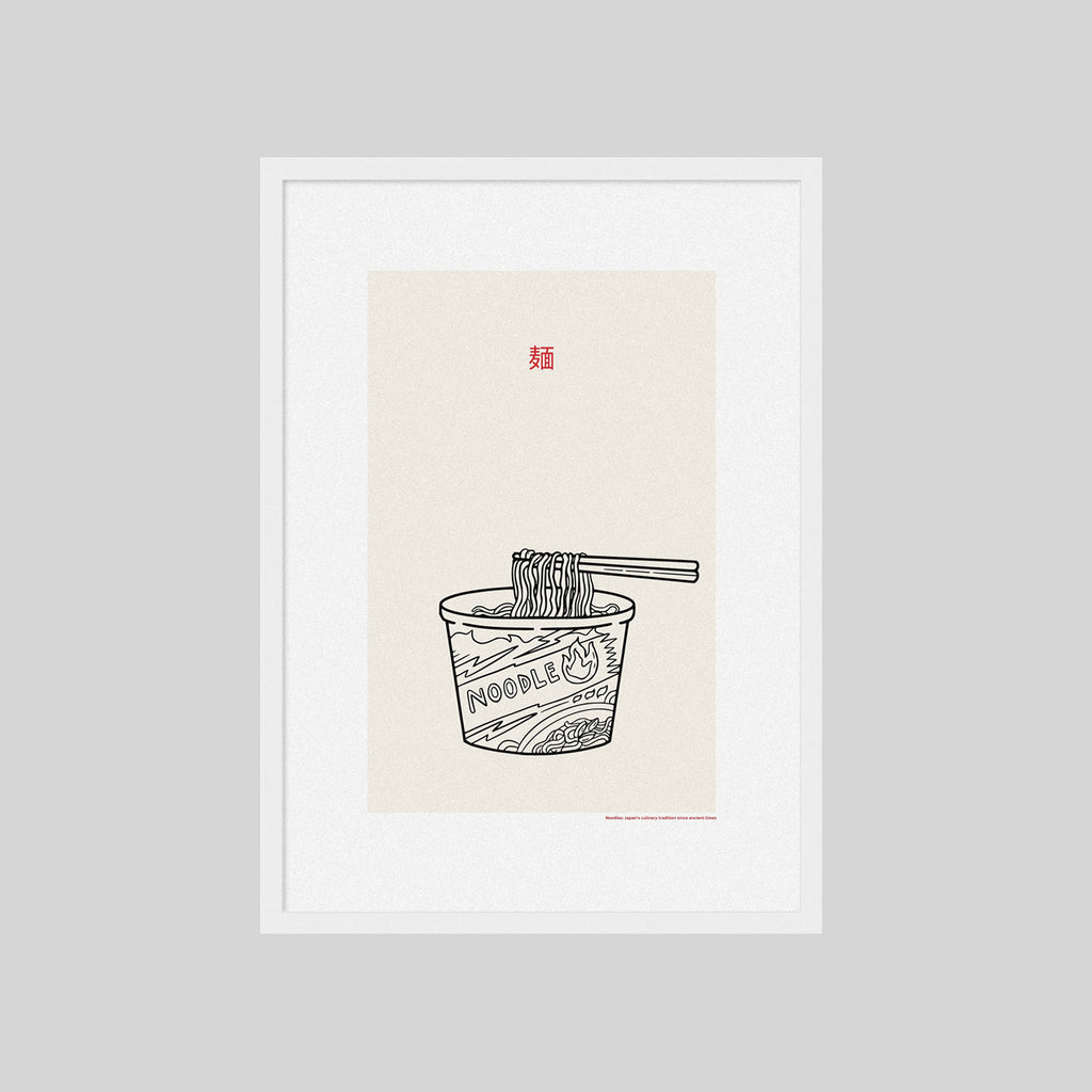 NOODLES LINE ART POSTER