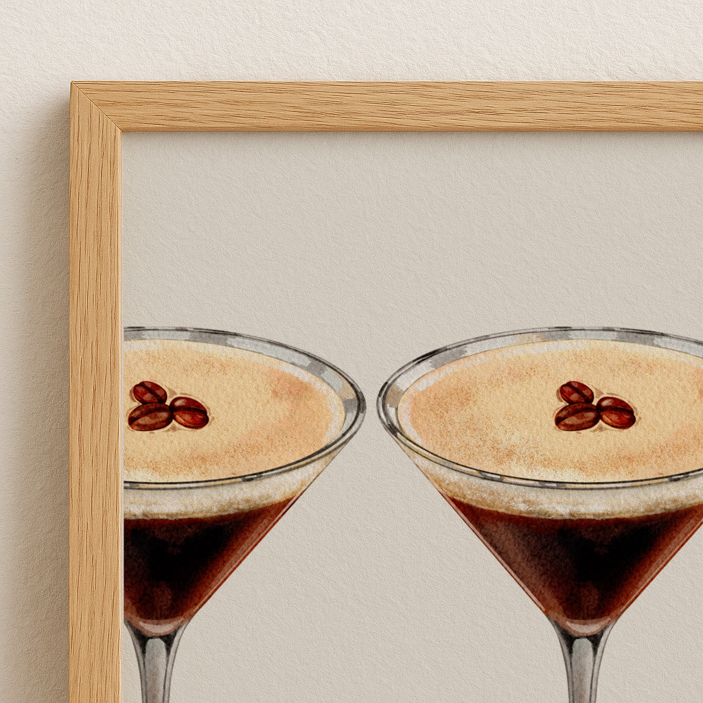 Espresso Martini Poster | modern elegance | chic design | sophisticated style | refreshing cocktail wall art | stylish print | bar decor