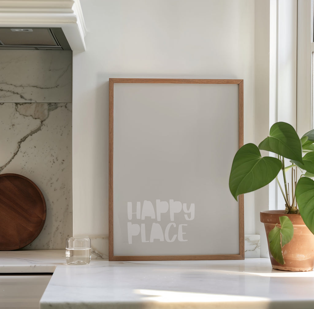 happy place poster minimalistische typografie wandbild
happy place typography poster minimal wall art
minimalist happy place quote poster scandi design
aesthetic happy place wall art neutral poster
modern happy place typography print minimal decor