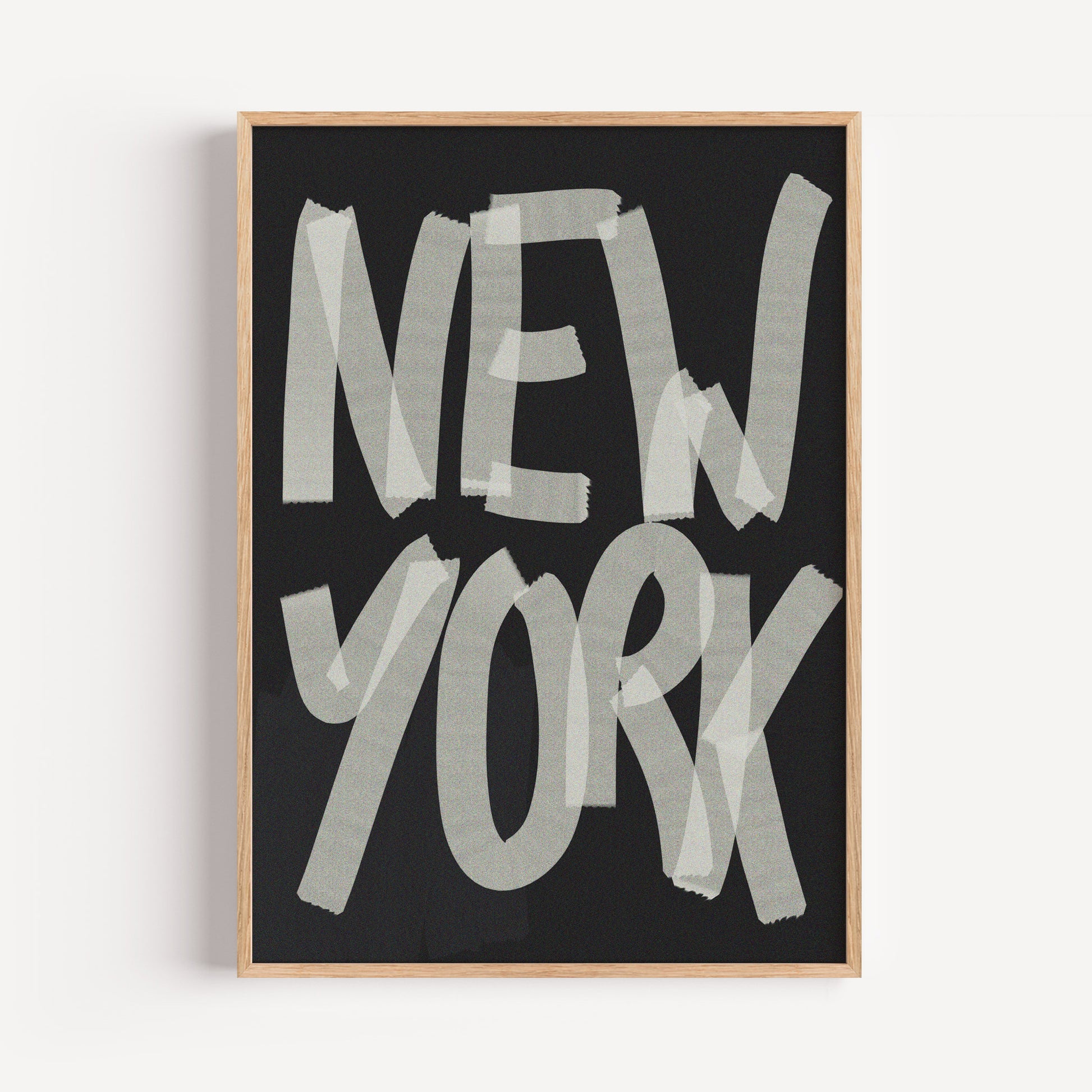 New York Poster | Bold Fine Grain Finish – Perfect for City and Urban Wall Art Lovers