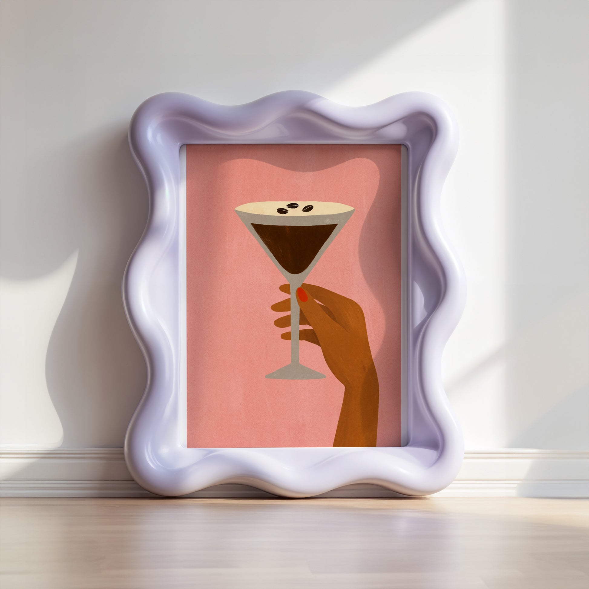 Espresso Martini Poster – Retro Wandbild & Moderne Kunst für Küche, Wohnzimmer & Büro