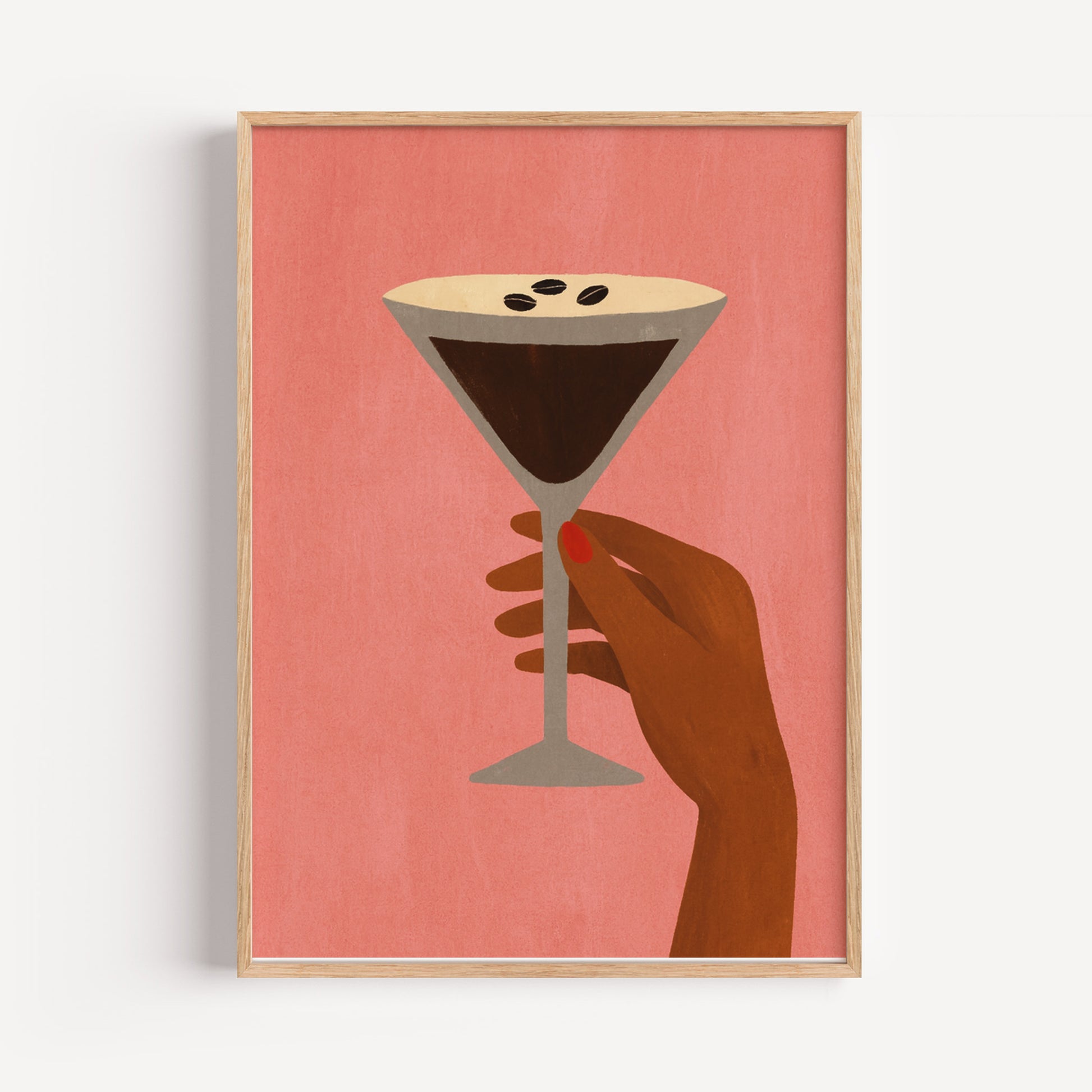 Espresso Martini Poster – Retro Wandbild & Moderne Kunst für Küche, Wohnzimmer & Büro
