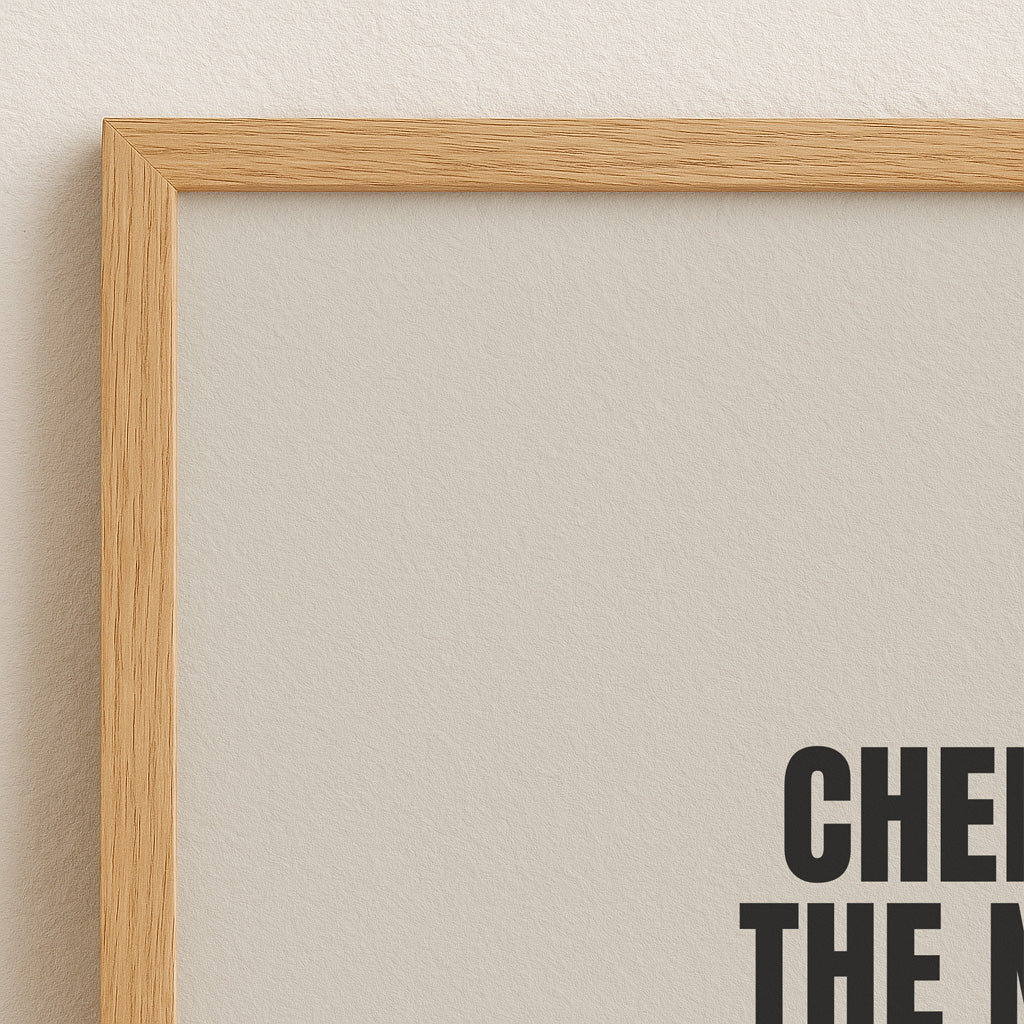 Cheers to Friends Poster | Cozy, minimalist & Inspirational Poster for Friendship, Living Room, Kitchen, or Gift for Friends