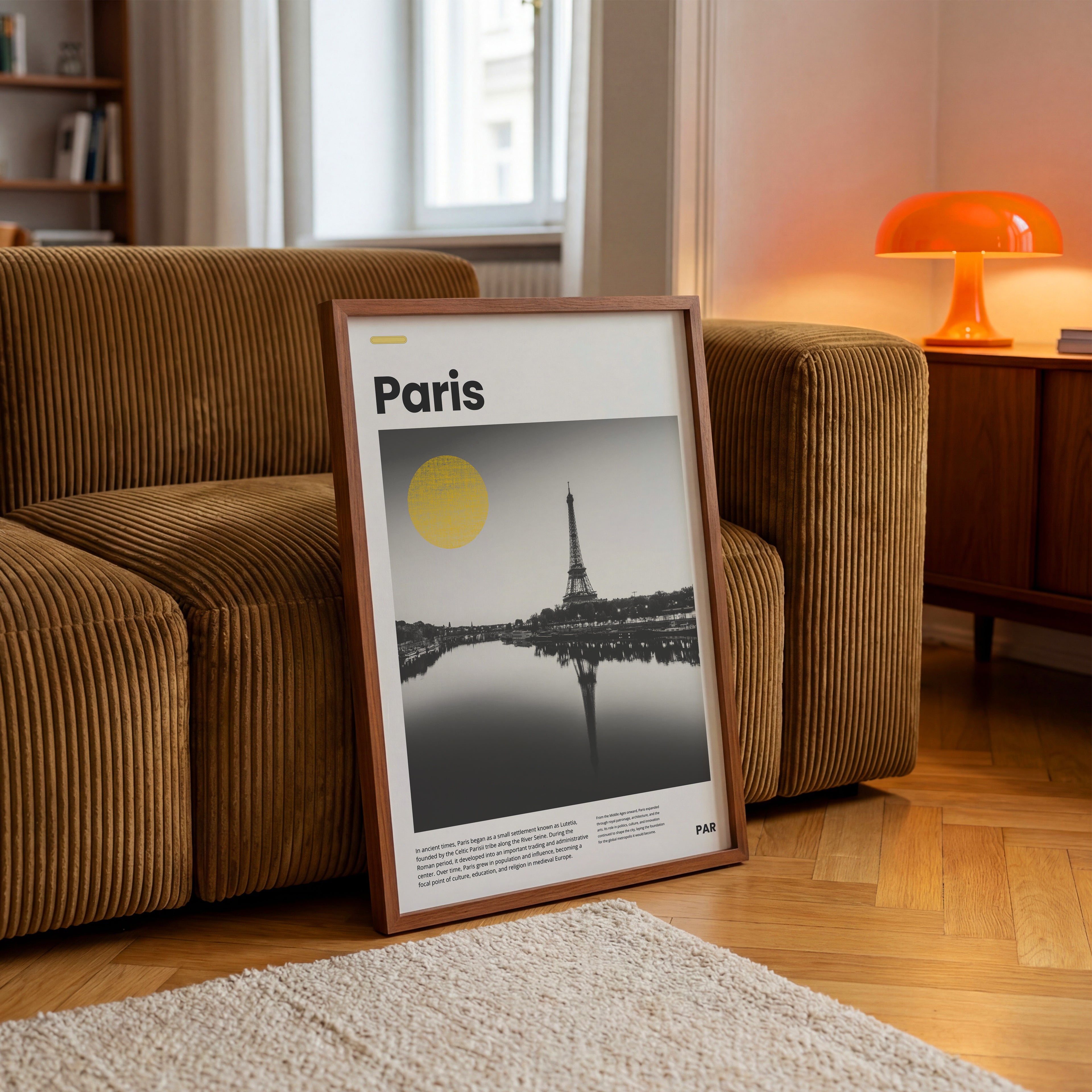 Paris Poster mit Eiffelturm in Schwarz-Weiß-Fotografie und modernem Editorial Design

Elegantes Paris Wandbild mit Blick auf den Eiffelturm und stilvollem Stadtmotiv

Französisches Reiseposter mit Eiffelturm als moderne Wanddeko für Wohnräume

Schwarz-Weiß Paris Poster mit ikonischer Architektur und urbanem Flair

Modernes Paris City Poster mit Eiffelturm und minimalistischer Gestaltung