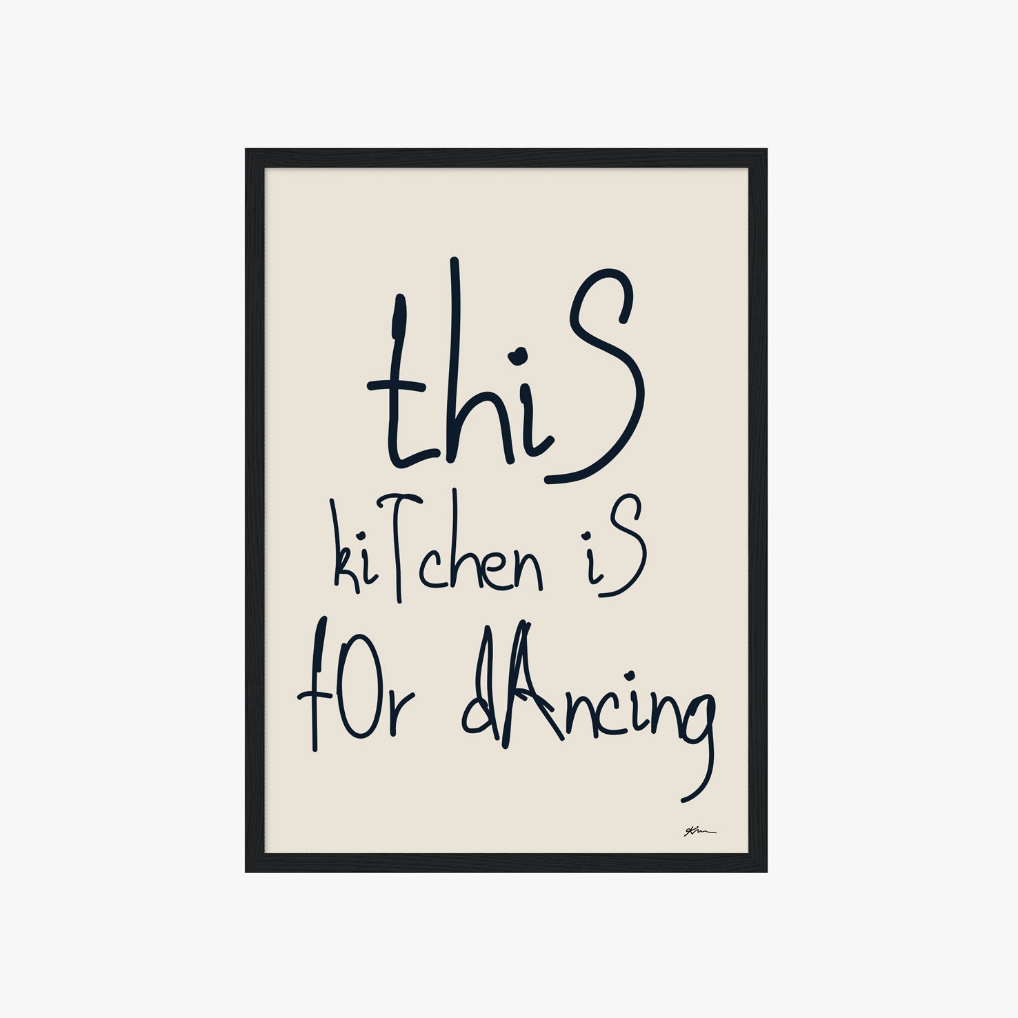THIS KITCHEN IS FOR DANCING POSTER