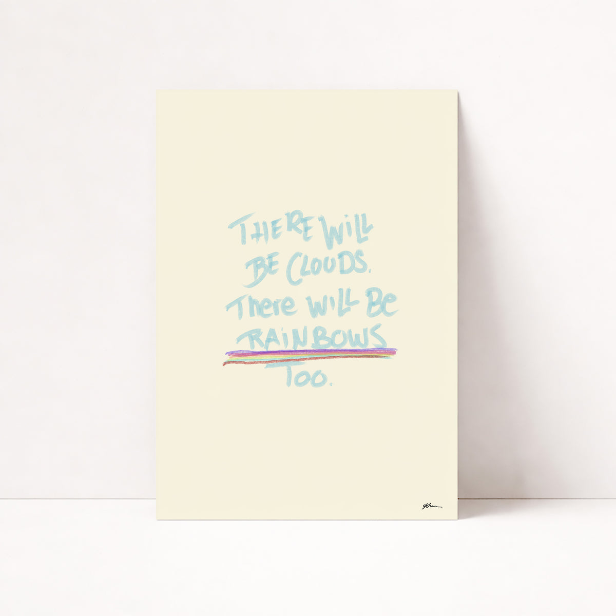 THERE WILL BE CLOUDS POSTER