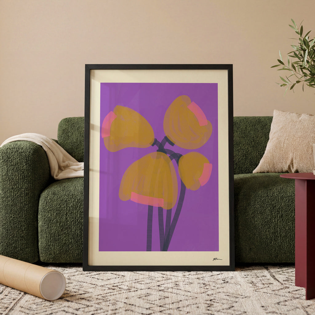 PURPLE BLOOM POSTER