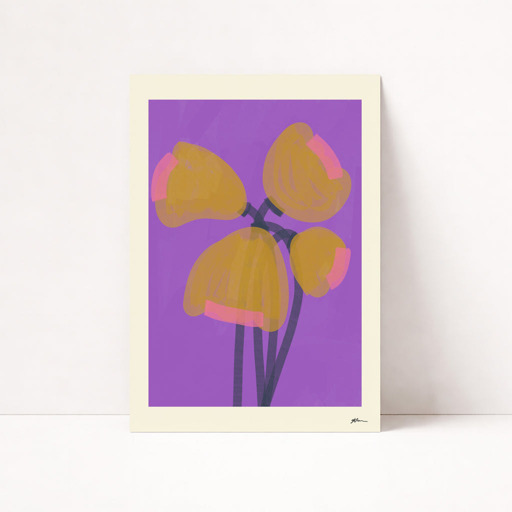 PURPLE BLOOM POSTER