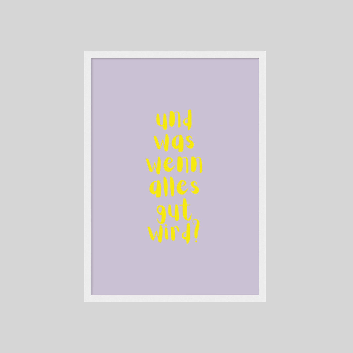 UND WAS WENN ALLES GUT WIRD POSTER