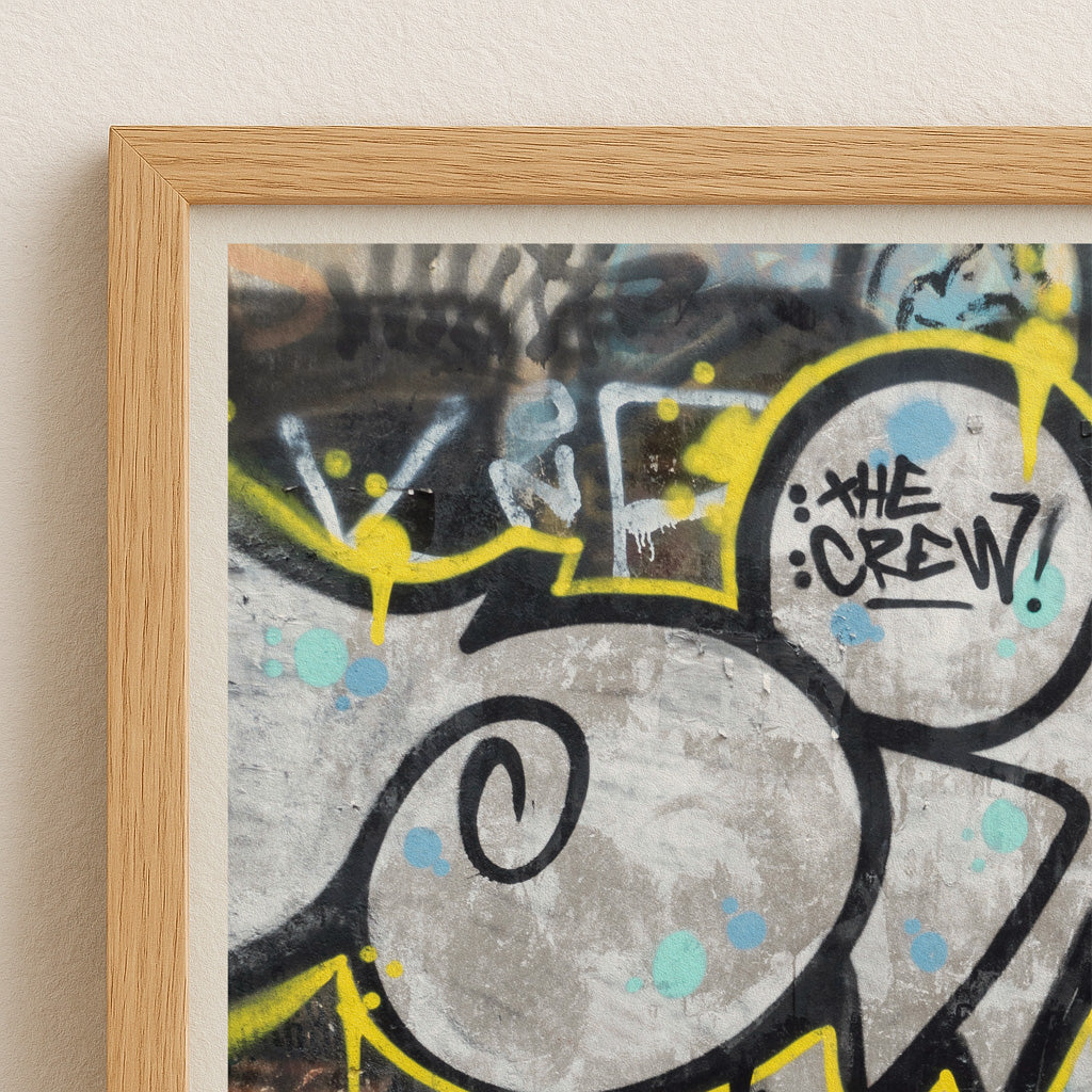 City Hanoi Street Graffiti Poster | Urban Wall Art, Street Style Design, Modern Cityscape, Unique Graffiti Poster, Trendy Home Decor