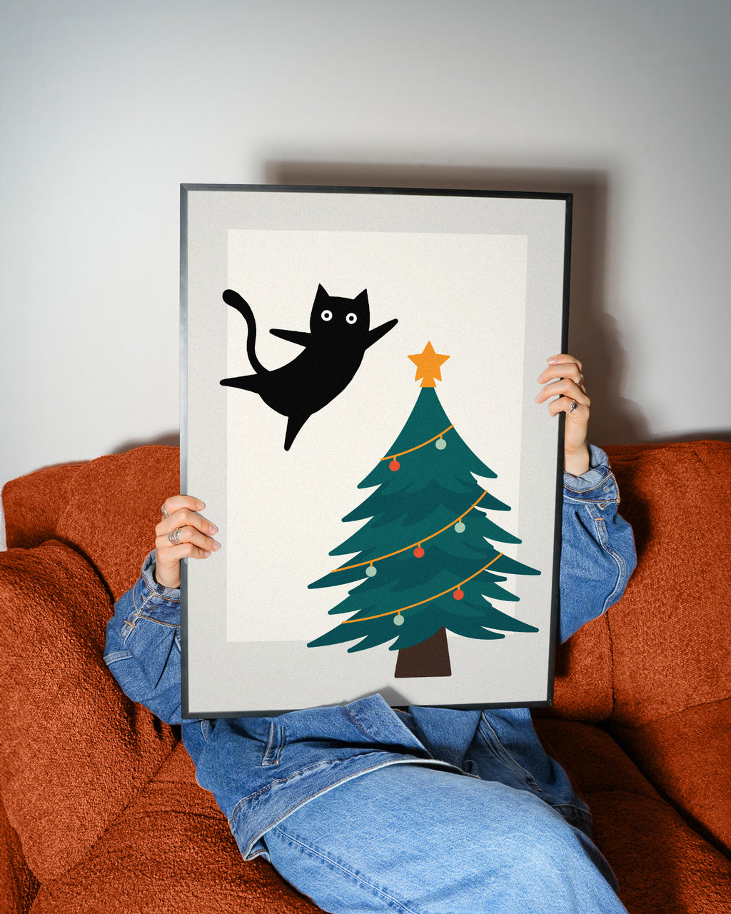 CHRISTMAS CHAOS CAT POSTER