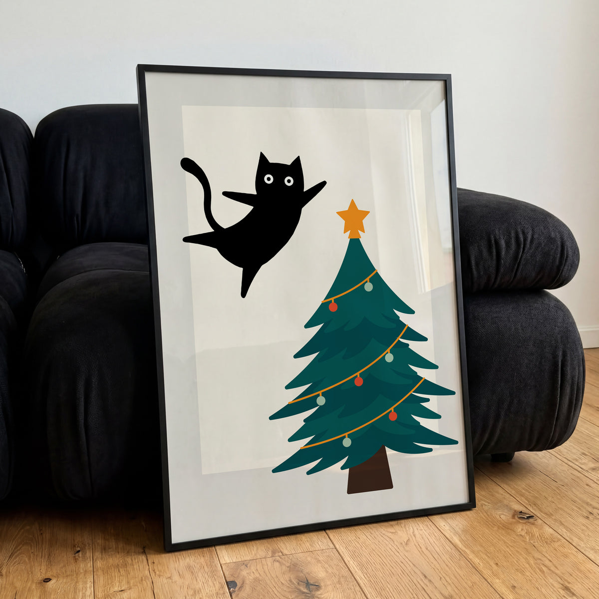 CHRISTMAS CHAOS CAT POSTER