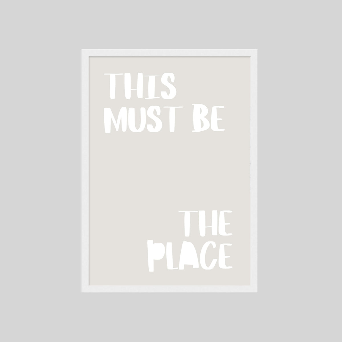 THIS MUST BE THE PLACE POSTER