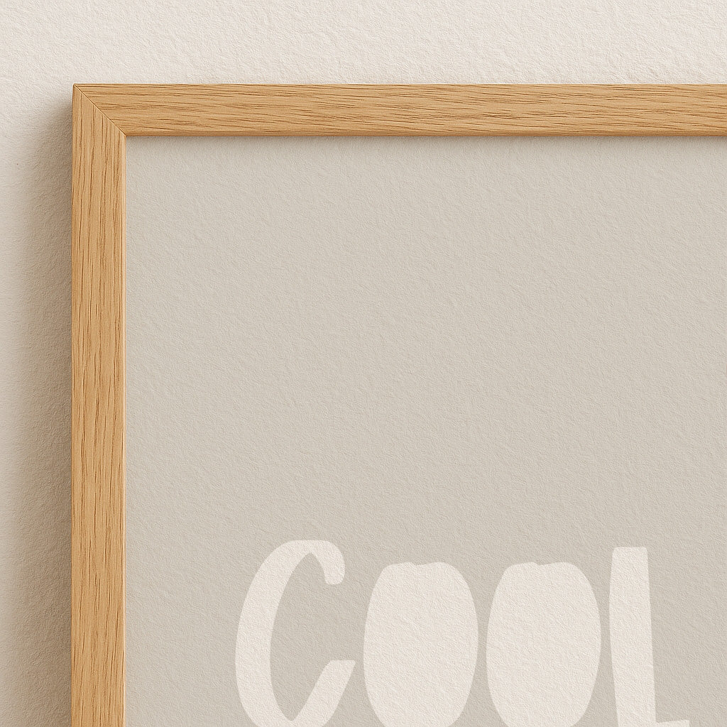 Cool People Poster | Cool People Live Here Print | Funny Kitchen or Floor Wall Art | Minimalist Typography