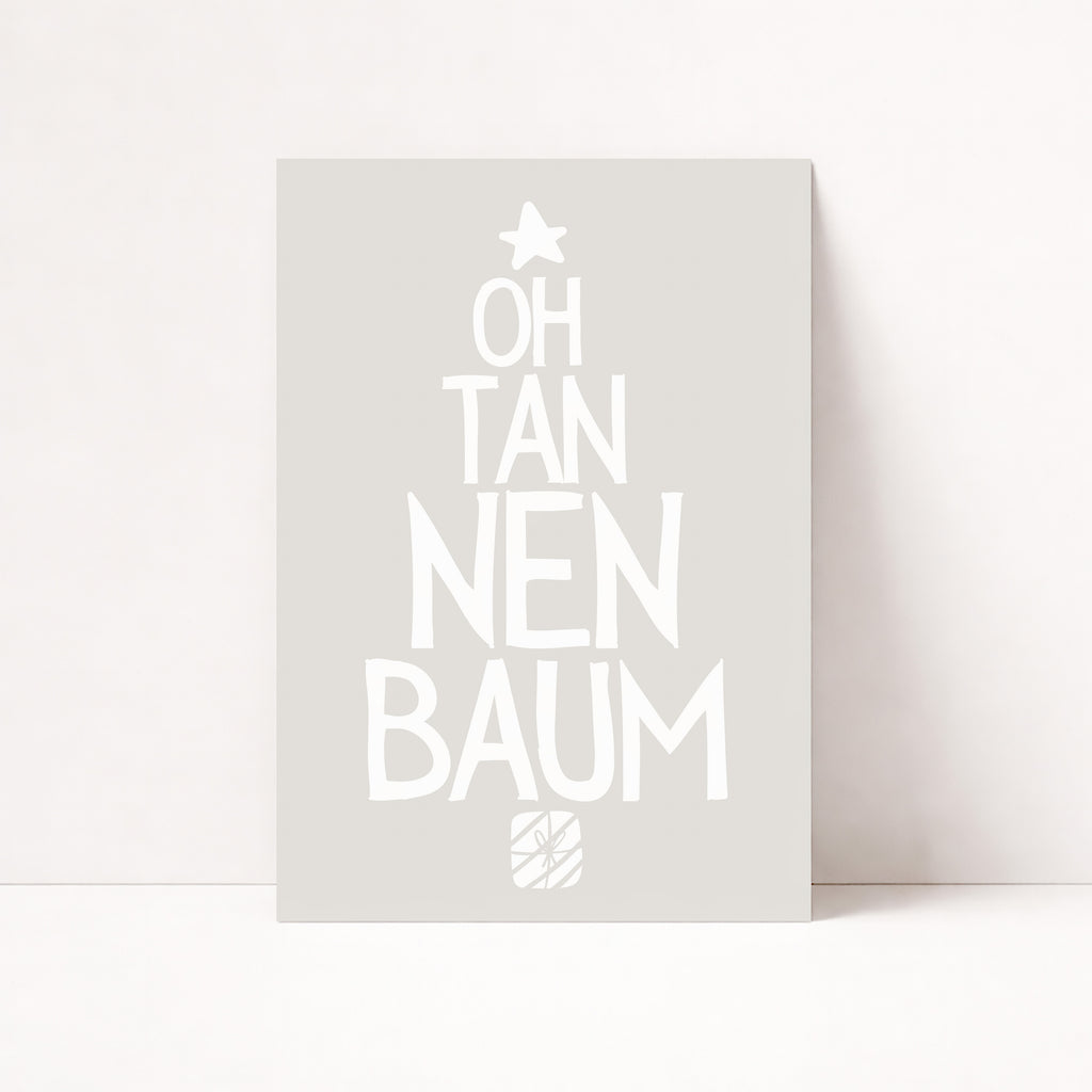 OH TANNENBAUM WEIHNACHTSPOSTER