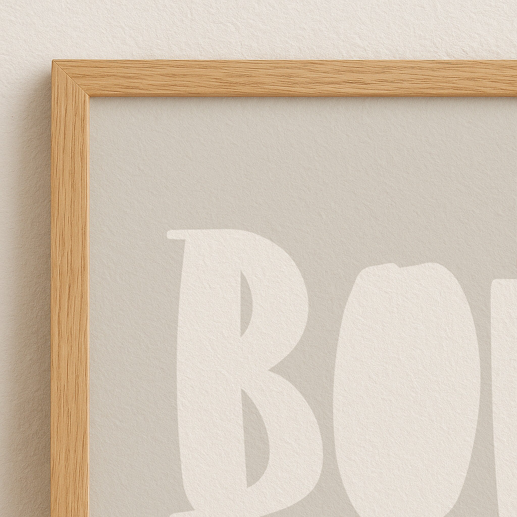 BOM DIA Poster | Portuguese Wall Art Print | Good Morning Quote Decor | Kitchen Office Living Room | Scandinavian Retro Style