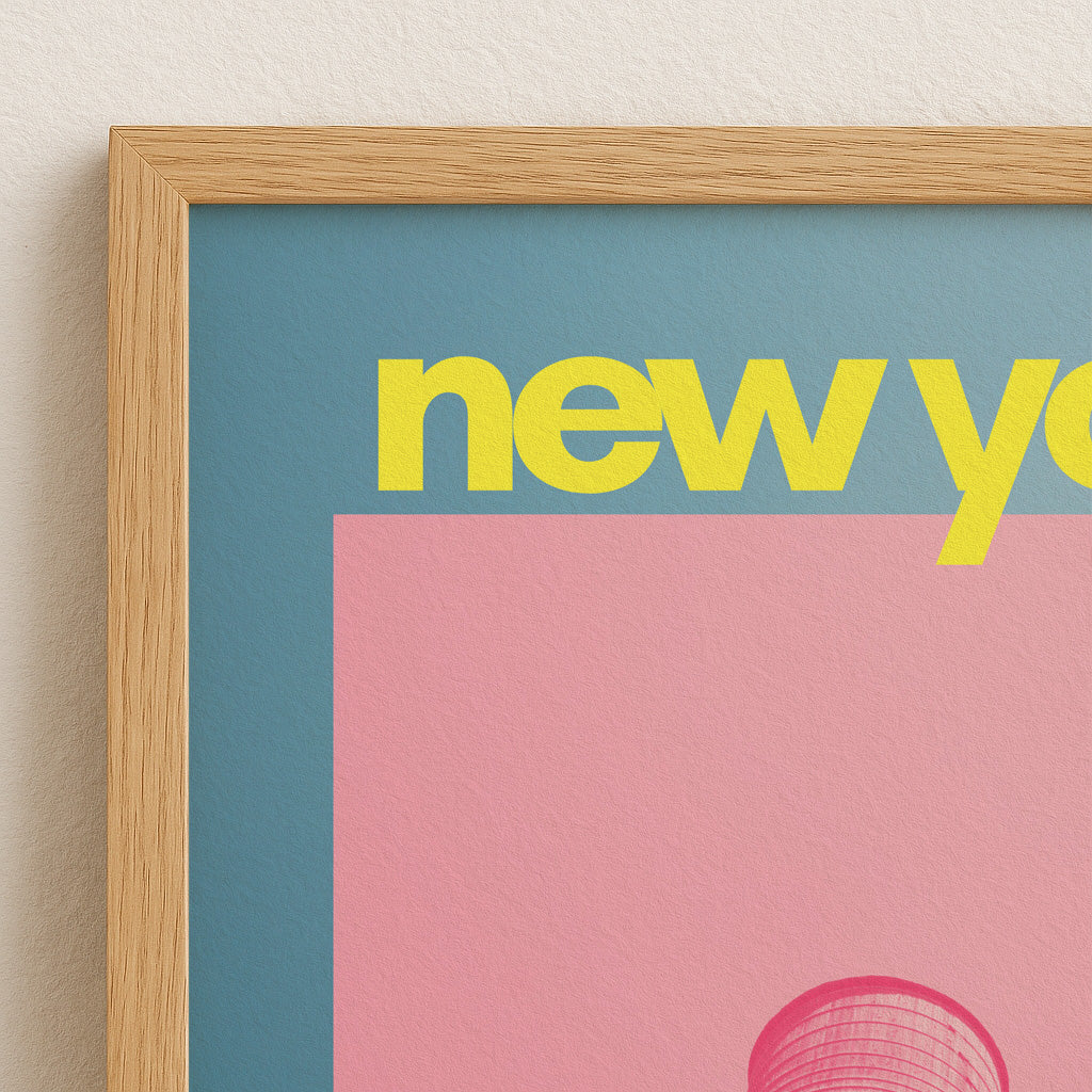New York Eclectic Townhouse Poster | Perfect for Urban Lovers, Stunning Print for Home and Office