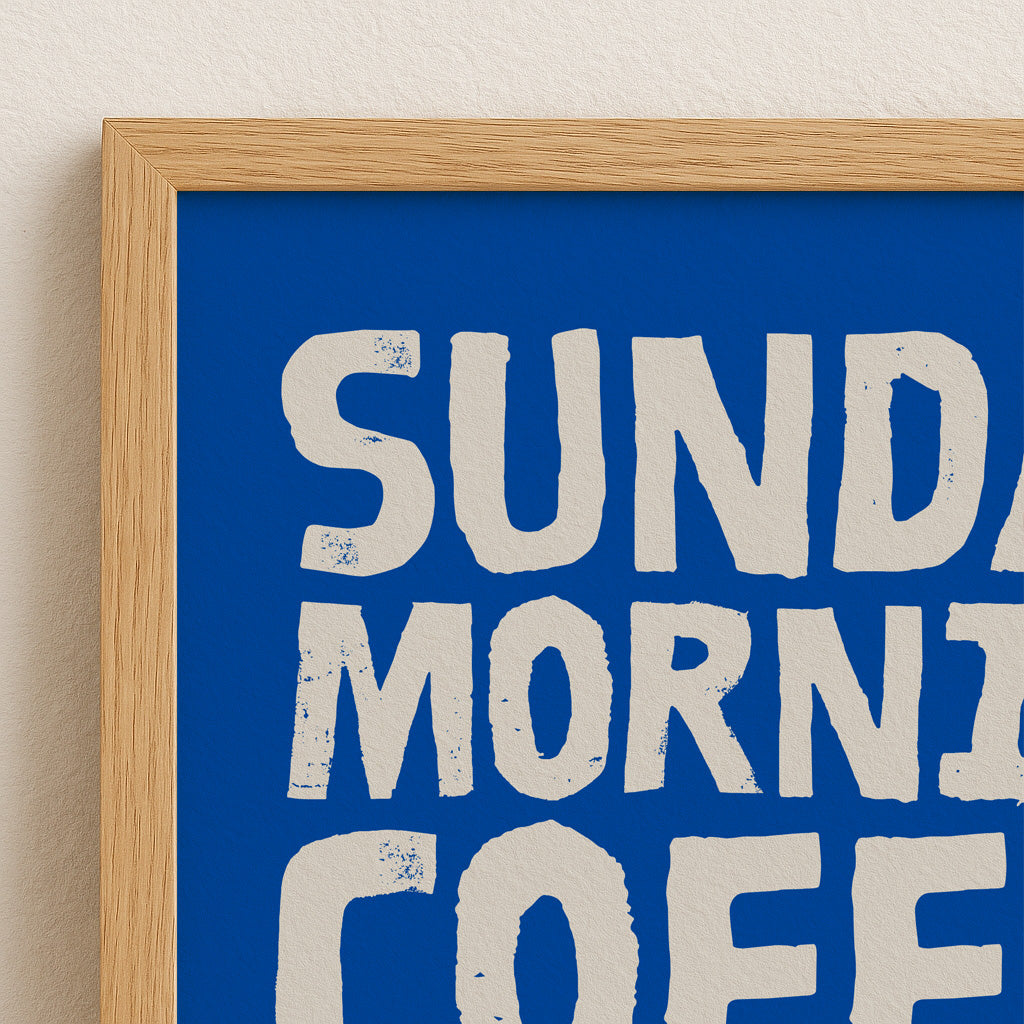 Coffee Sunday Morning Poster