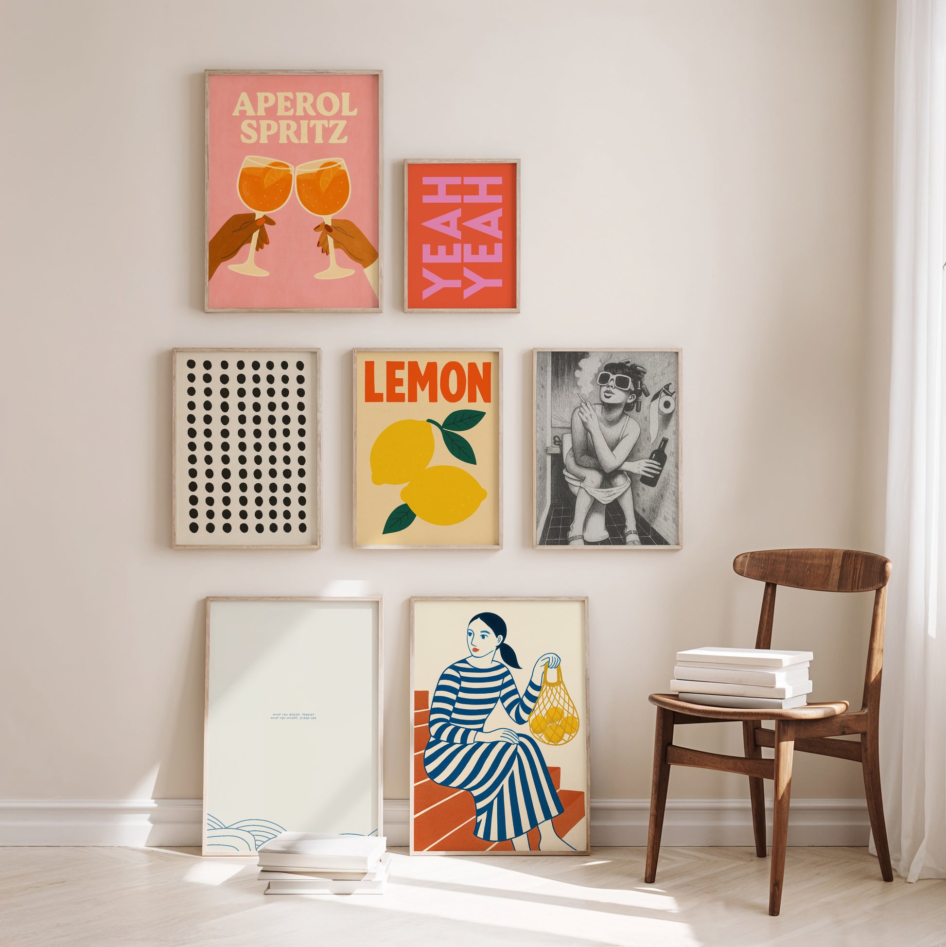 Aperol Spritz Poster – Retro Wandbild & Bar Kunst für die Küche