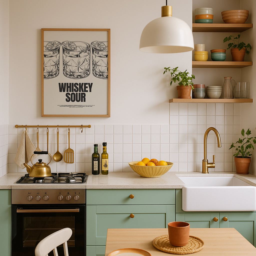 Whiskey Sour Poster – Retro Wandbild & Moderne Kunst für Küche, Wohnzimmer & Bar