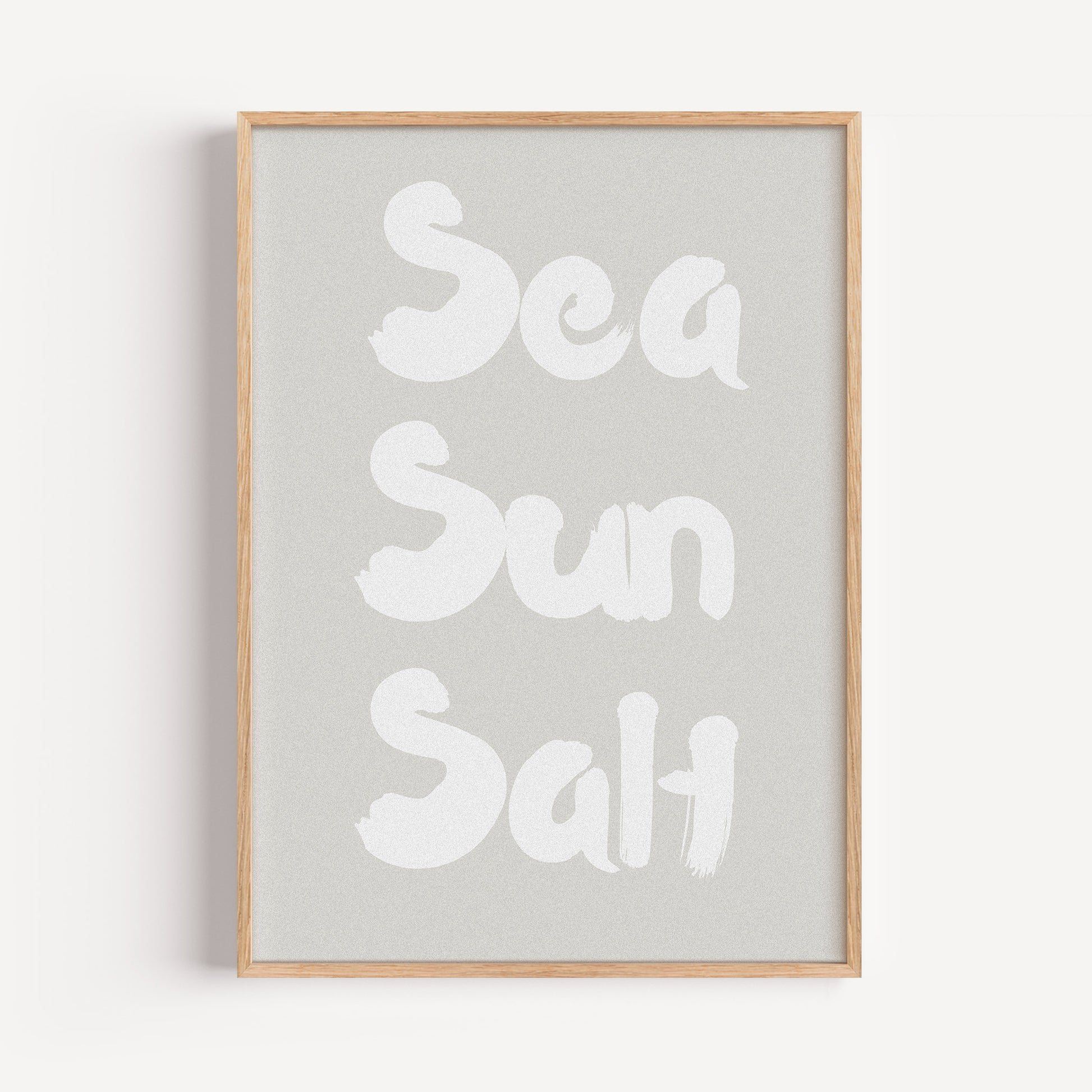 Sea Sun Salt Poster – Retro Wandbild & Moderne Kunst für Küche, Wohnzimmer & Büro
