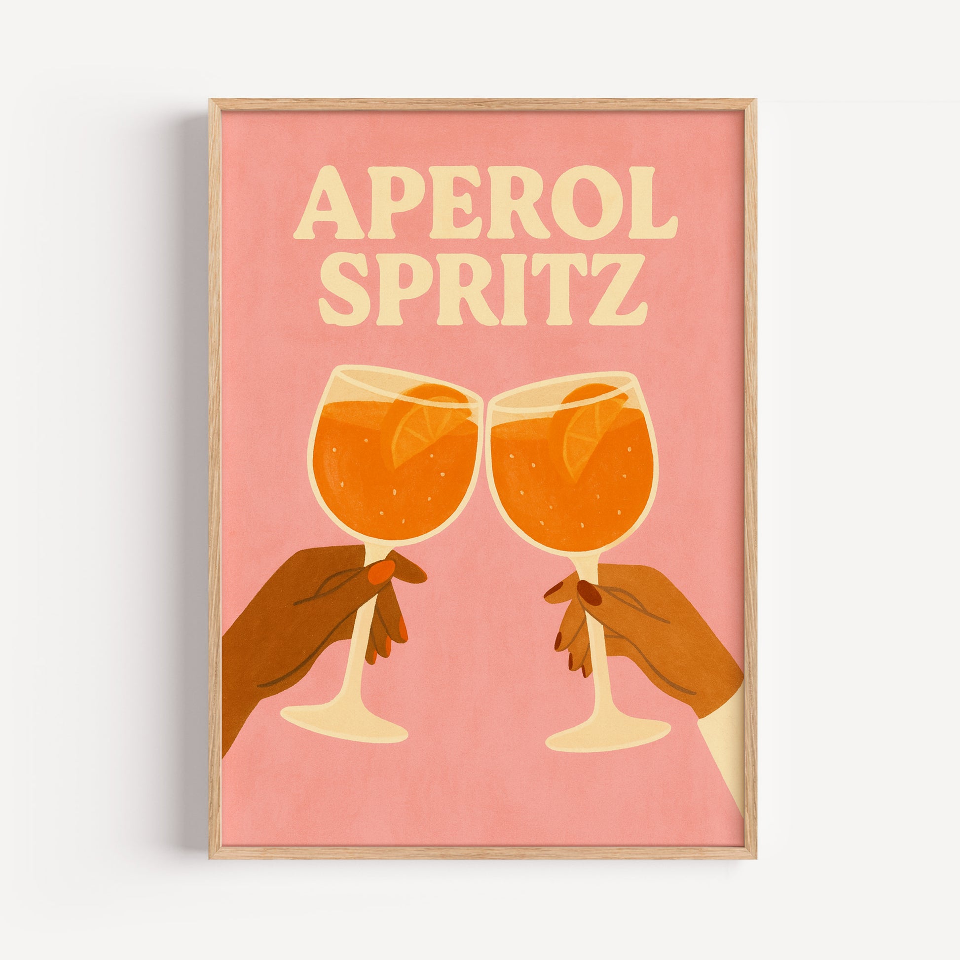 Aperol Spritz Poster – Retro Wandbild & Bar Kunst für die Küche