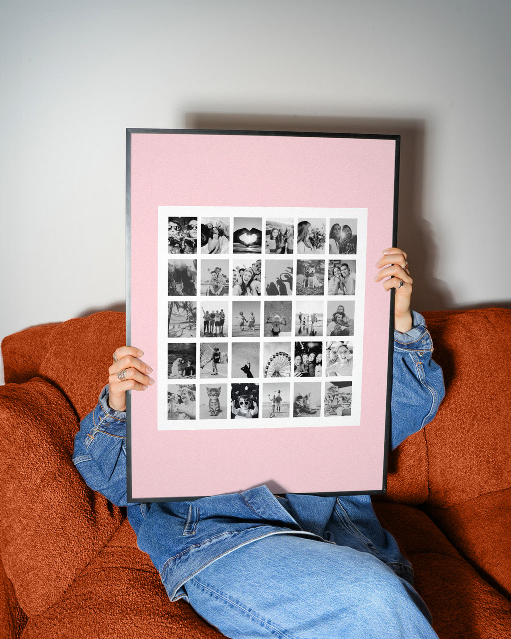 30 LITTLE MOMENTS SOFT BLUSH – PERSONALISIERTES FOTOCOLLAGE POSTER