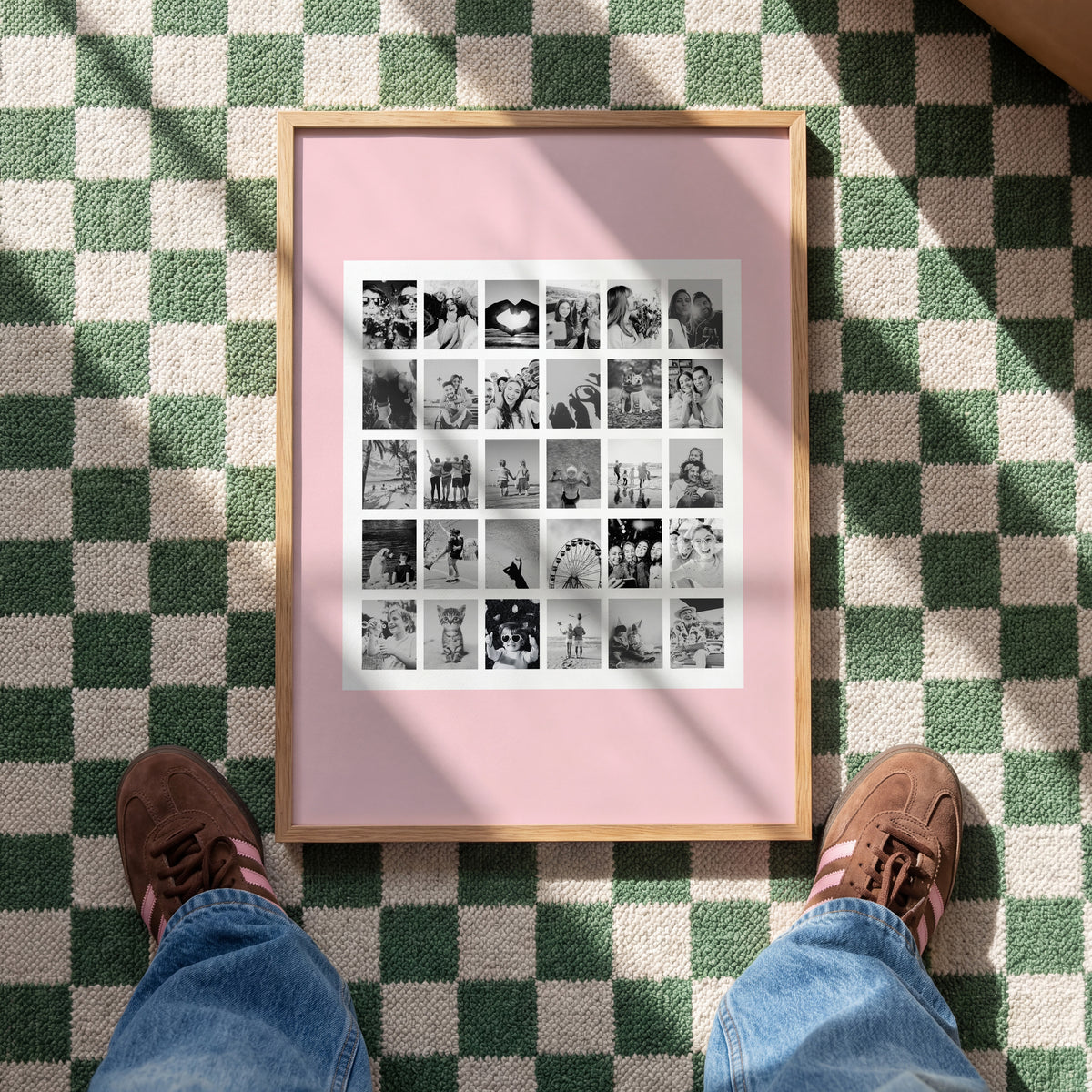 30 LITTLE MOMENTS SOFT BLUSH – PERSONALISIERTES FOTOCOLLAGE POSTER