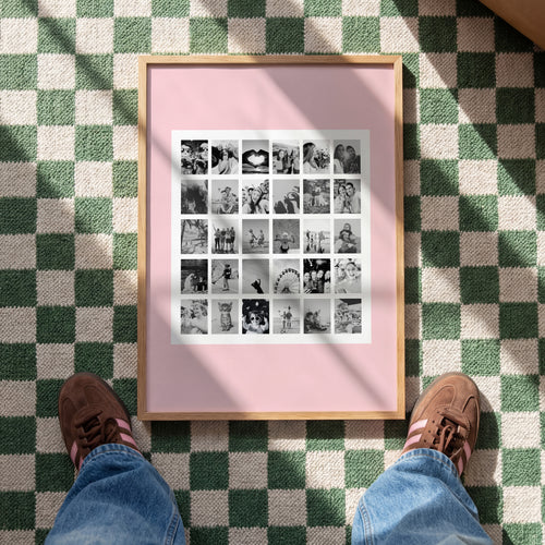 30 LITTLE MOMENTS SOFT BLUSH – PERSONALISIERTES FOTOCOLLAGE POSTER