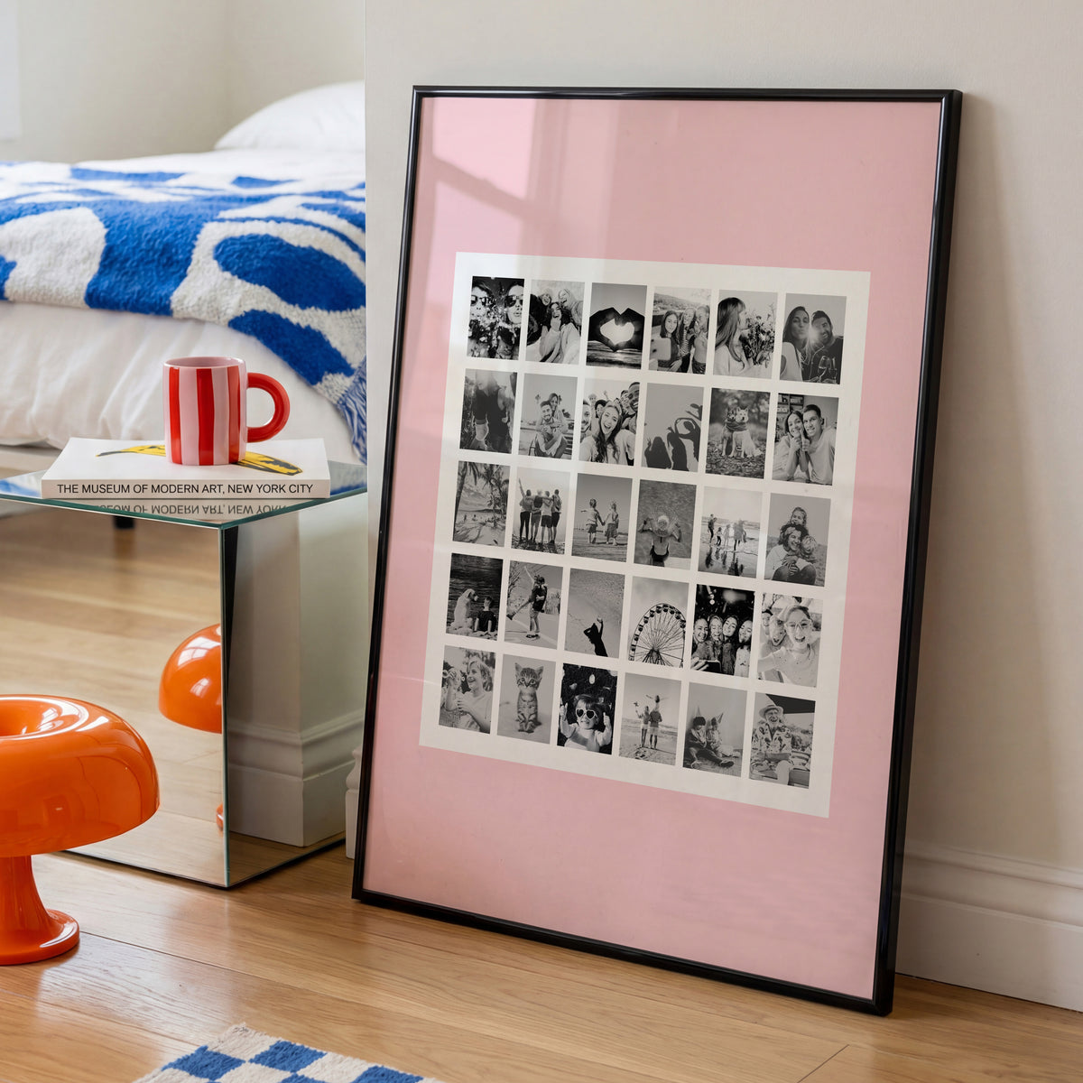 30 LITTLE MOMENTS SOFT BLUSH – PERSONALISIERTES FOTOCOLLAGE POSTER