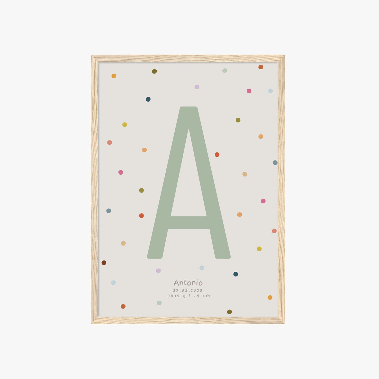 PERSONALISIERTES BUCHSTABEN POSTER FÜR JUNGEN