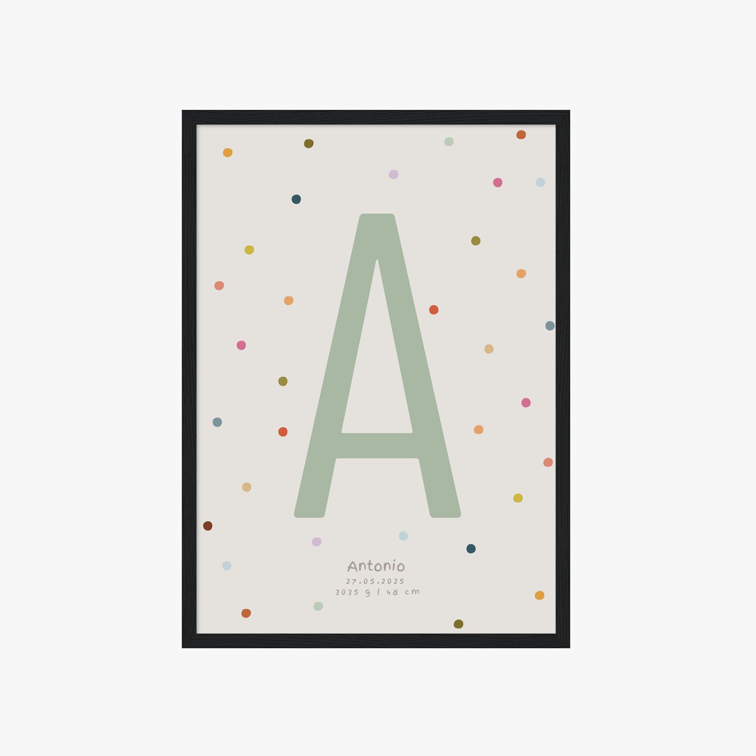 PERSONALISIERTES BUCHSTABEN POSTER FÜR JUNGEN