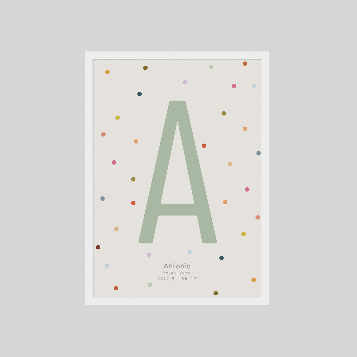 PERSONALISIERTES BUCHSTABEN POSTER FÜR JUNGEN
