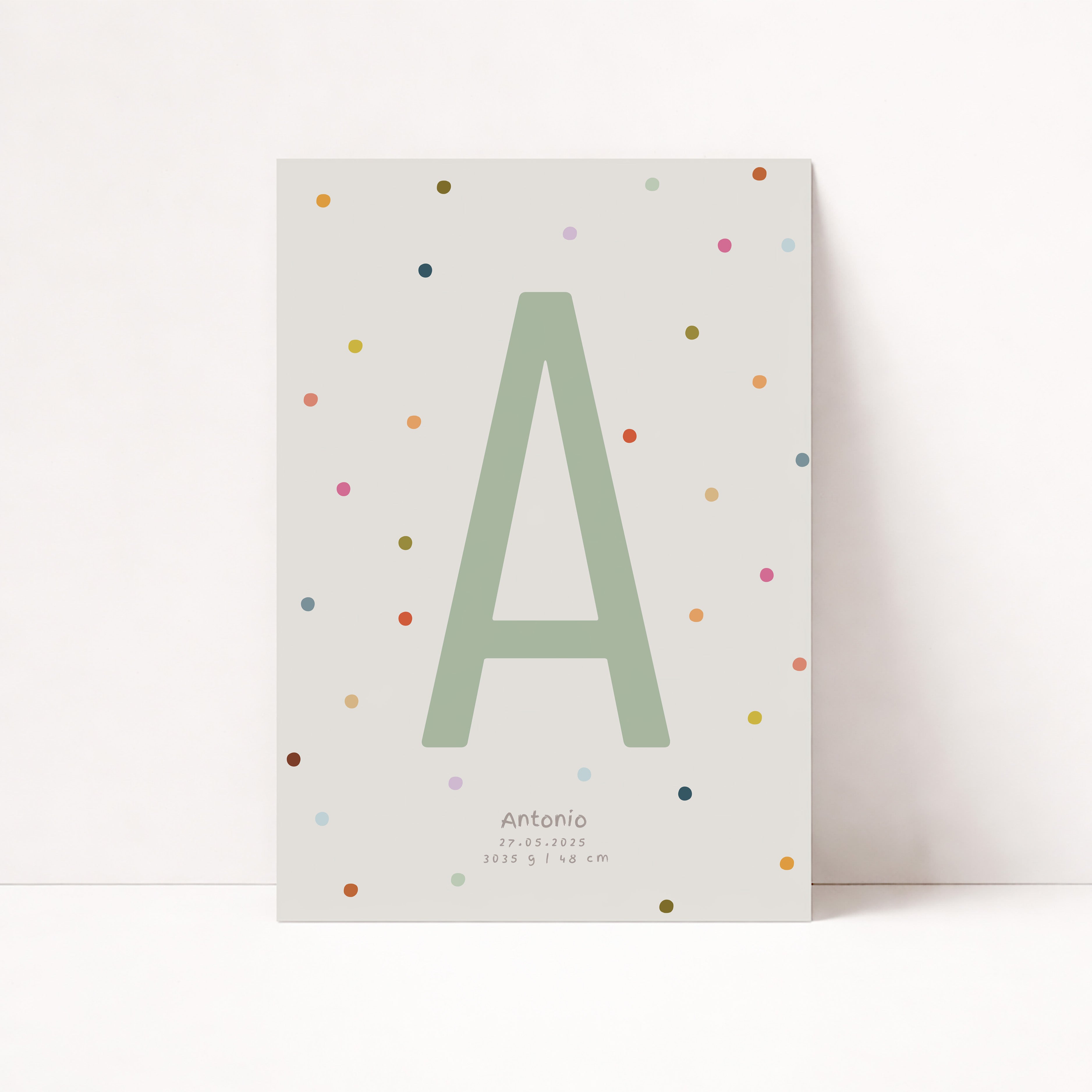PERSONALISIERTES BUCHSTABEN POSTER FÜR JUNGEN