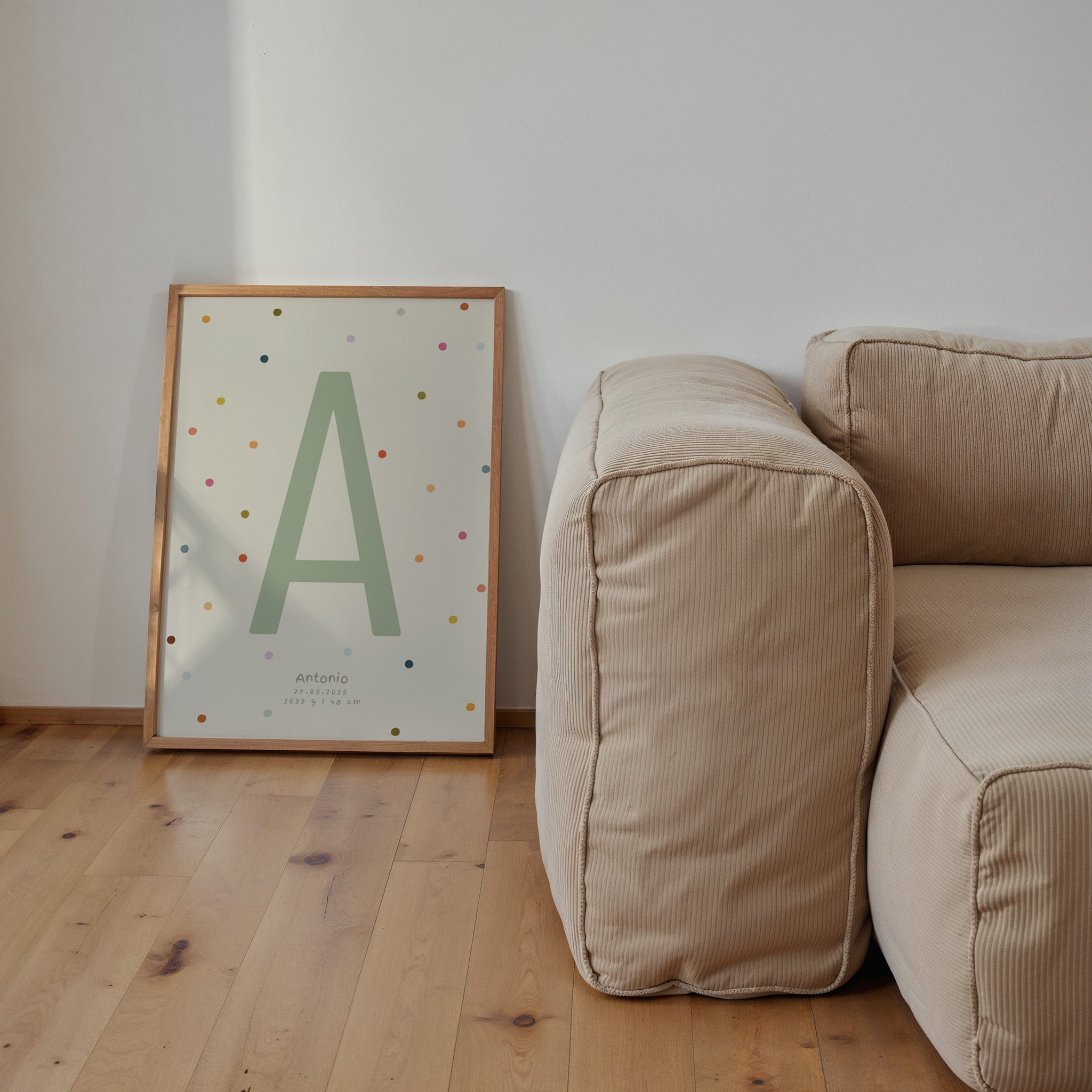 PERSONALISIERTES BUCHSTABEN POSTER FÜR JUNGEN
