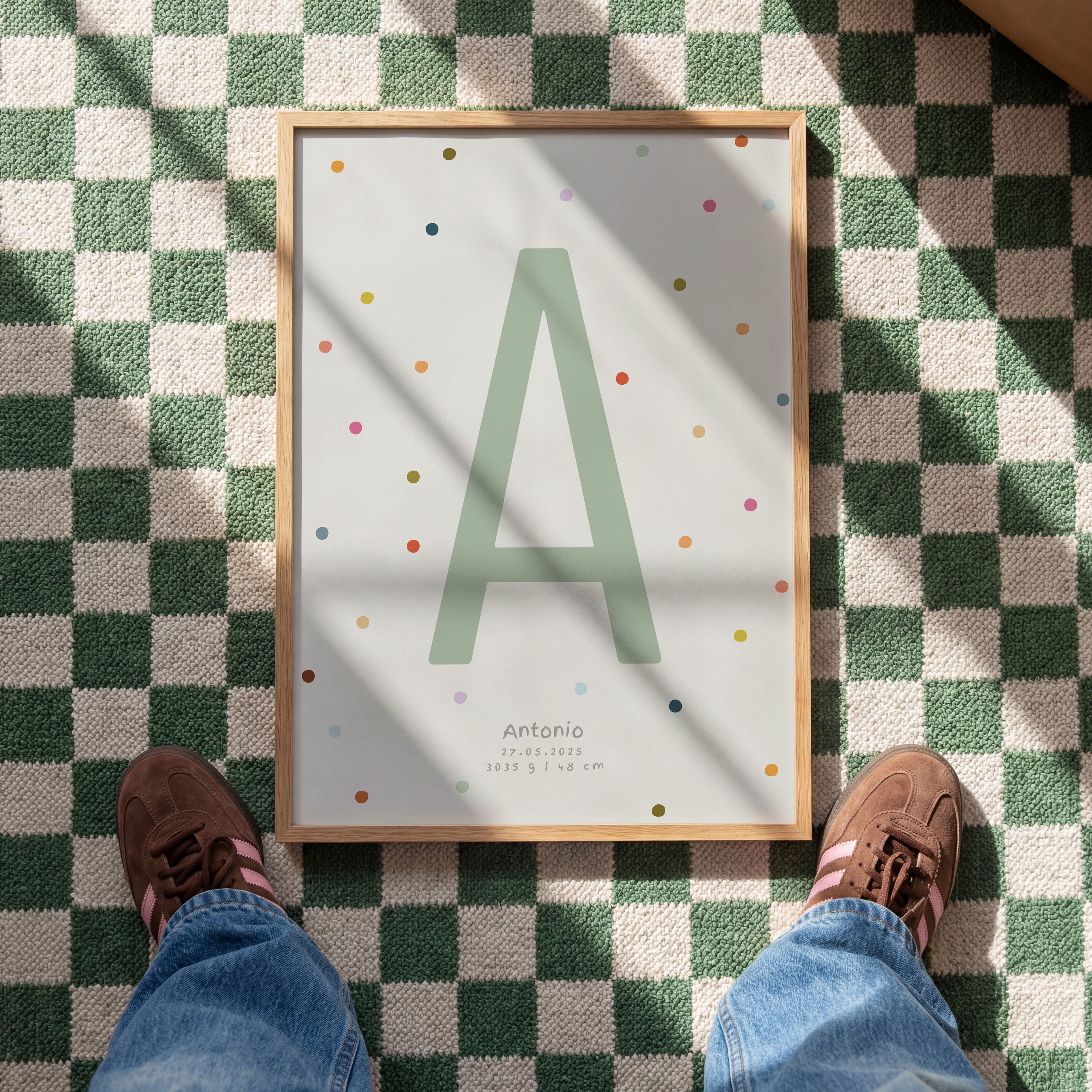 PERSONALISIERTES BUCHSTABEN POSTER FÜR JUNGEN