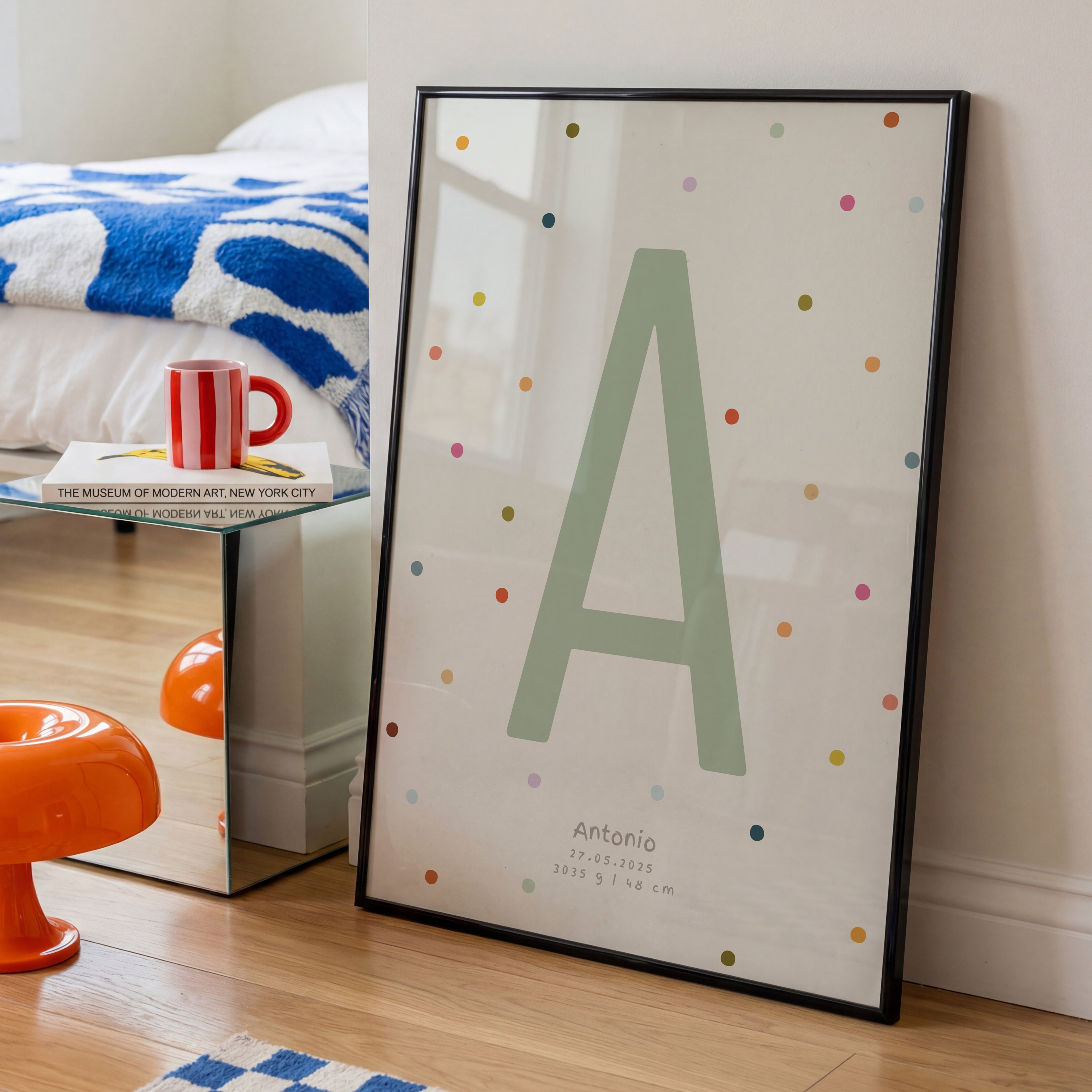 PERSONALISIERTES BUCHSTABEN POSTER FÜR JUNGEN
