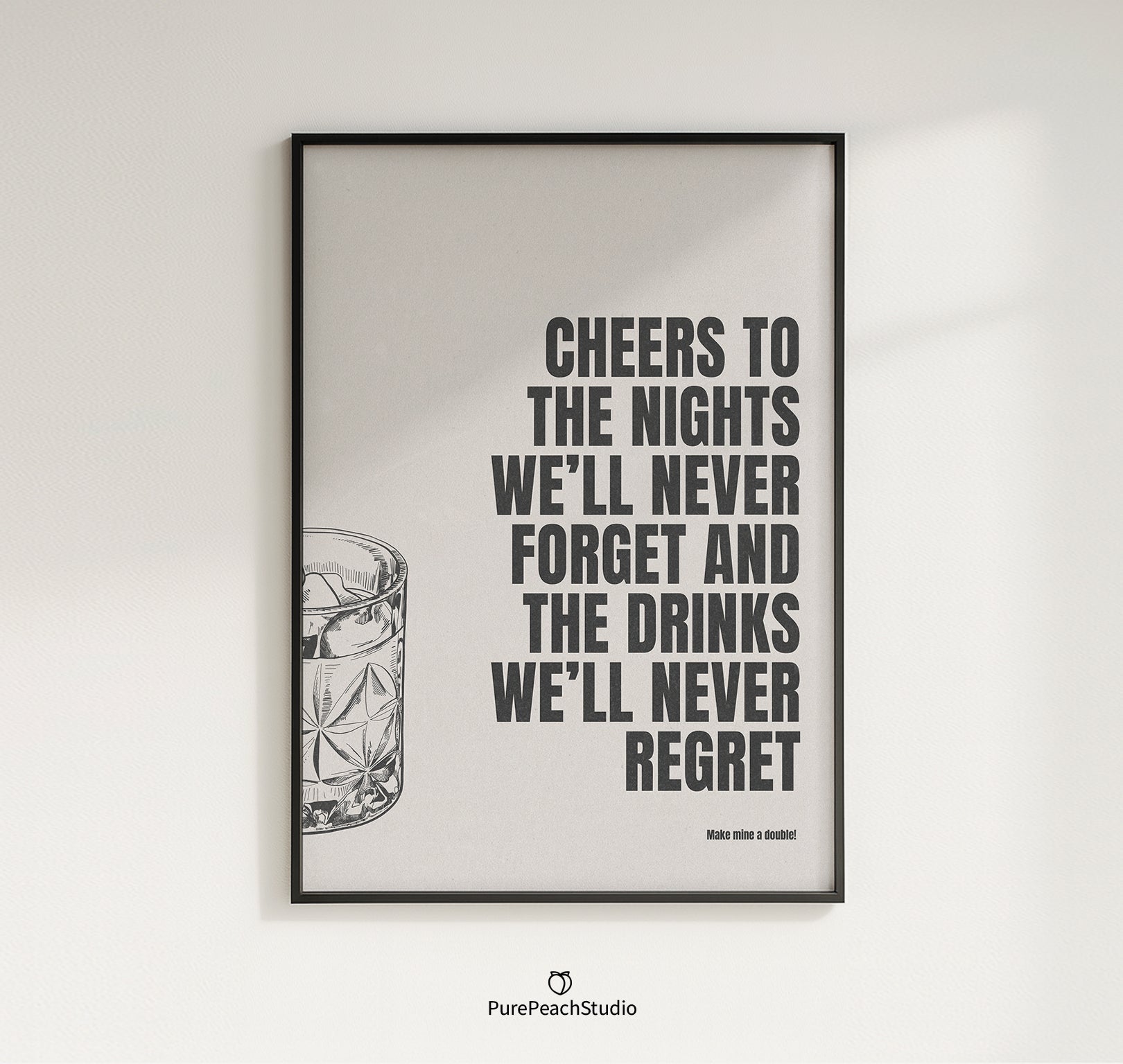 Cheers Poster – Retro Wandbild & Moderne Kunst für Küche, Wohnzimmer & Büro