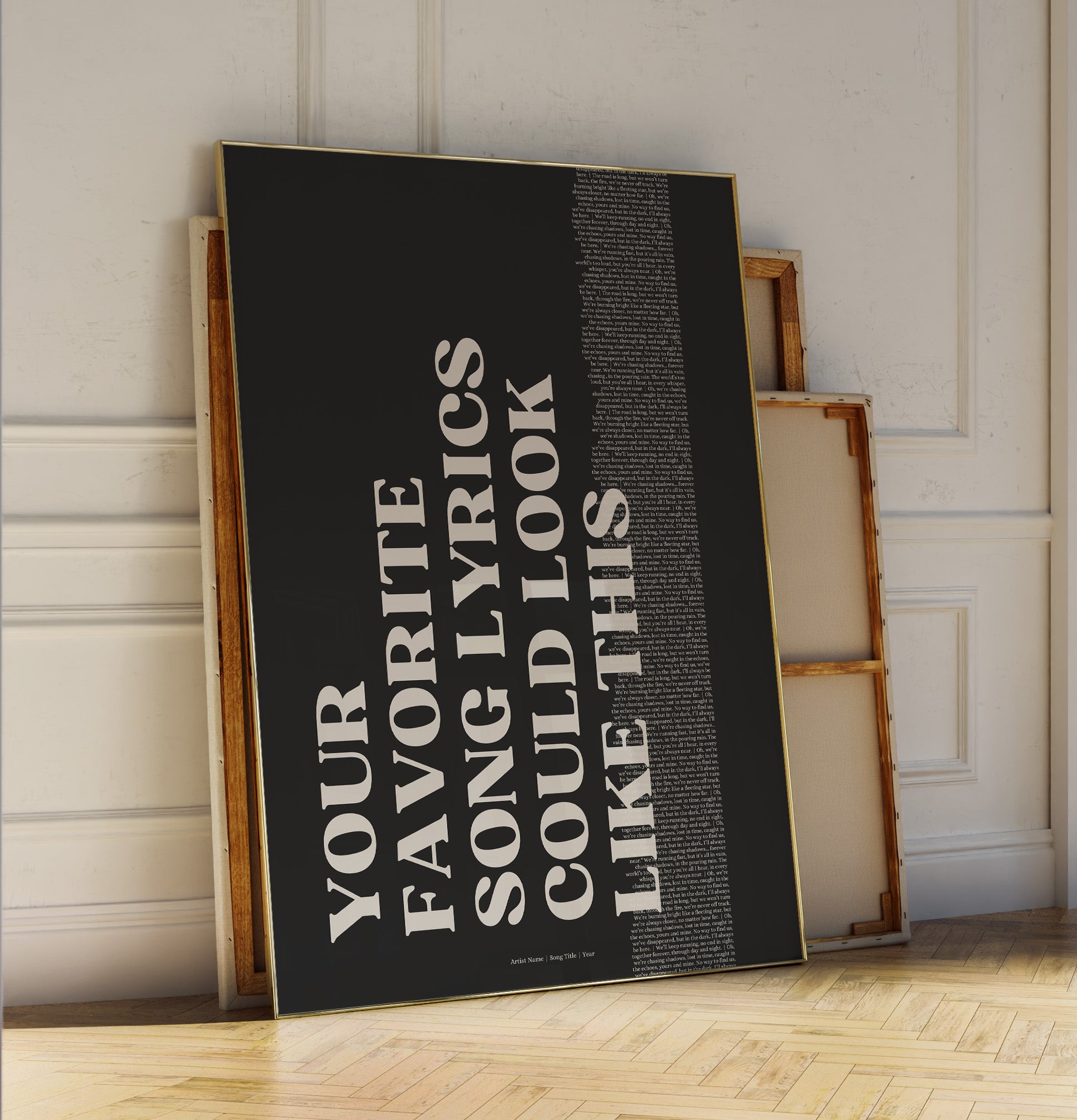 Custom Song Lyrics Poster, Personalised Music Poster, Customizable Music Gift, Vinyl Lyric Poster, Wedding Anniversary Gift